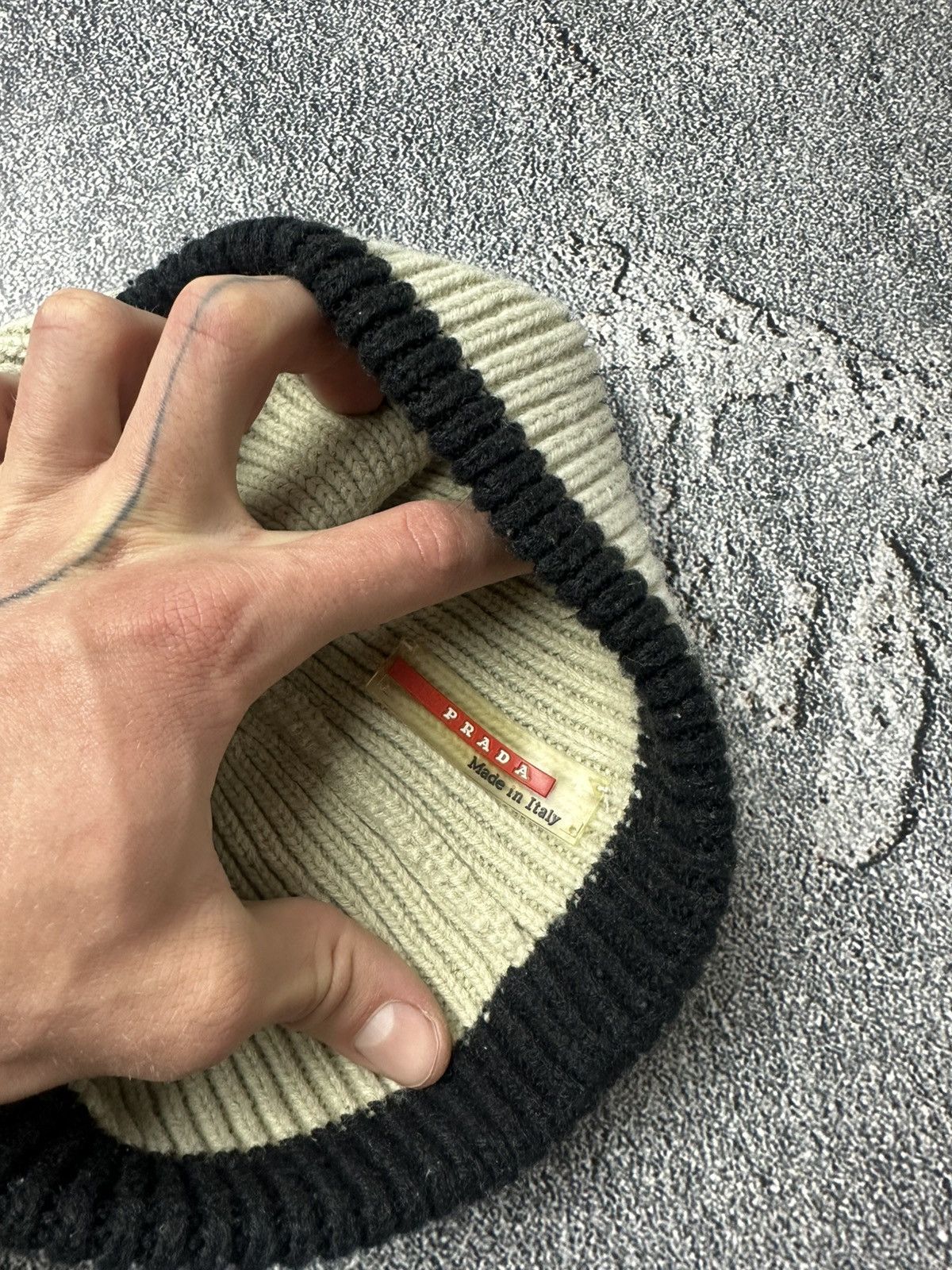 Prada Prada Red Tab Y2K Wool 00s Miu Miu Style Beanie Trapper Hat Size ONE SIZE - 5 Thumbnail