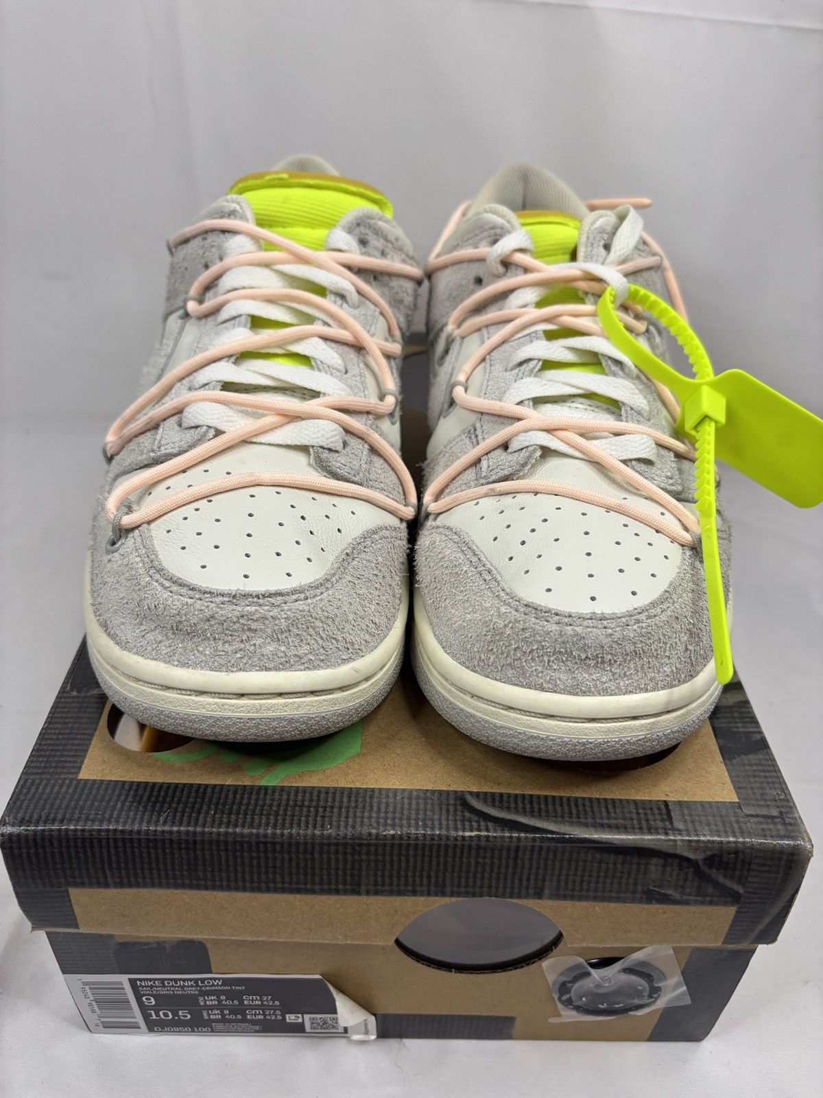 Nike × Off-White Size 9 - Off-White x Nike Dunk Low Lot 12 of 50 - OG ALL Size US 9 / EU 42 - 2 Thumbnail