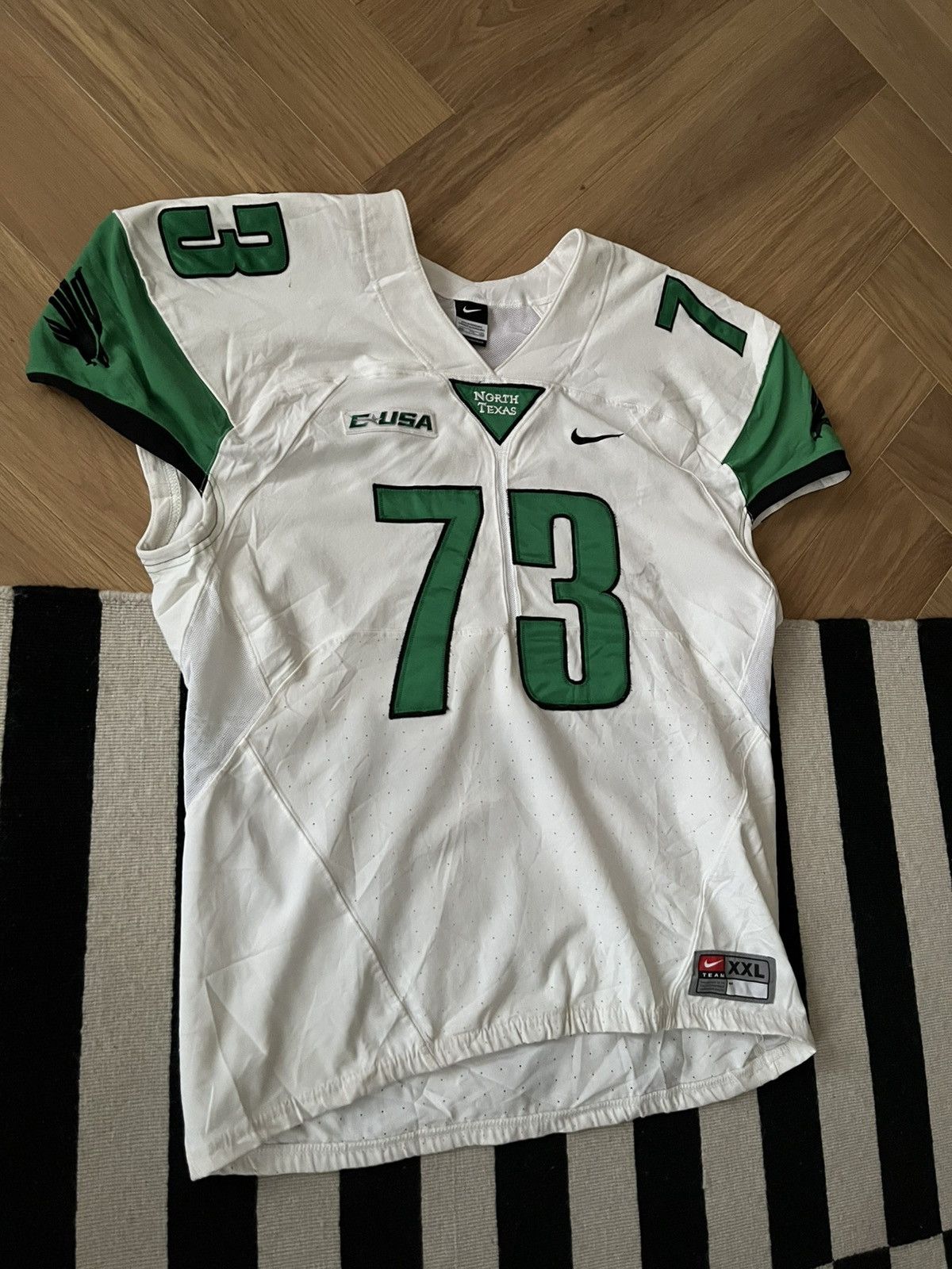 Nike North Texas Mean Green #73 Nike Game-Issue Football Jersey Size US XXL / EU 58 / 5 - 2 Thumbnail