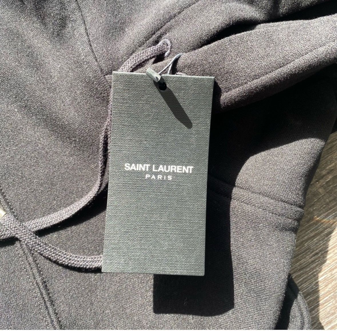 Saint Laurent Paris o1s1wg111124 "Saint Laurent" '50s Signature Hoodie in Black Size US XS / EU 42 / 0 - 9 Thumbnail