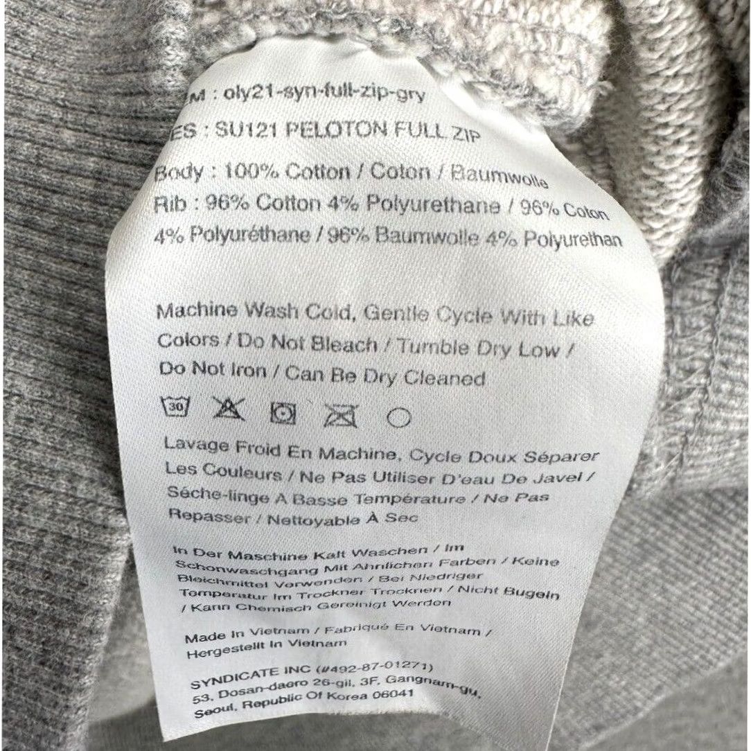 Vintage Peloton Full Zip Hoodie Sweatshirt Mens XL Grey Graphic Print Long Sleeve Hooded Pockets Zip Chest 49in 27in Outdoor Size US XL / EU 56 / 4 - 7 Thumbnail
