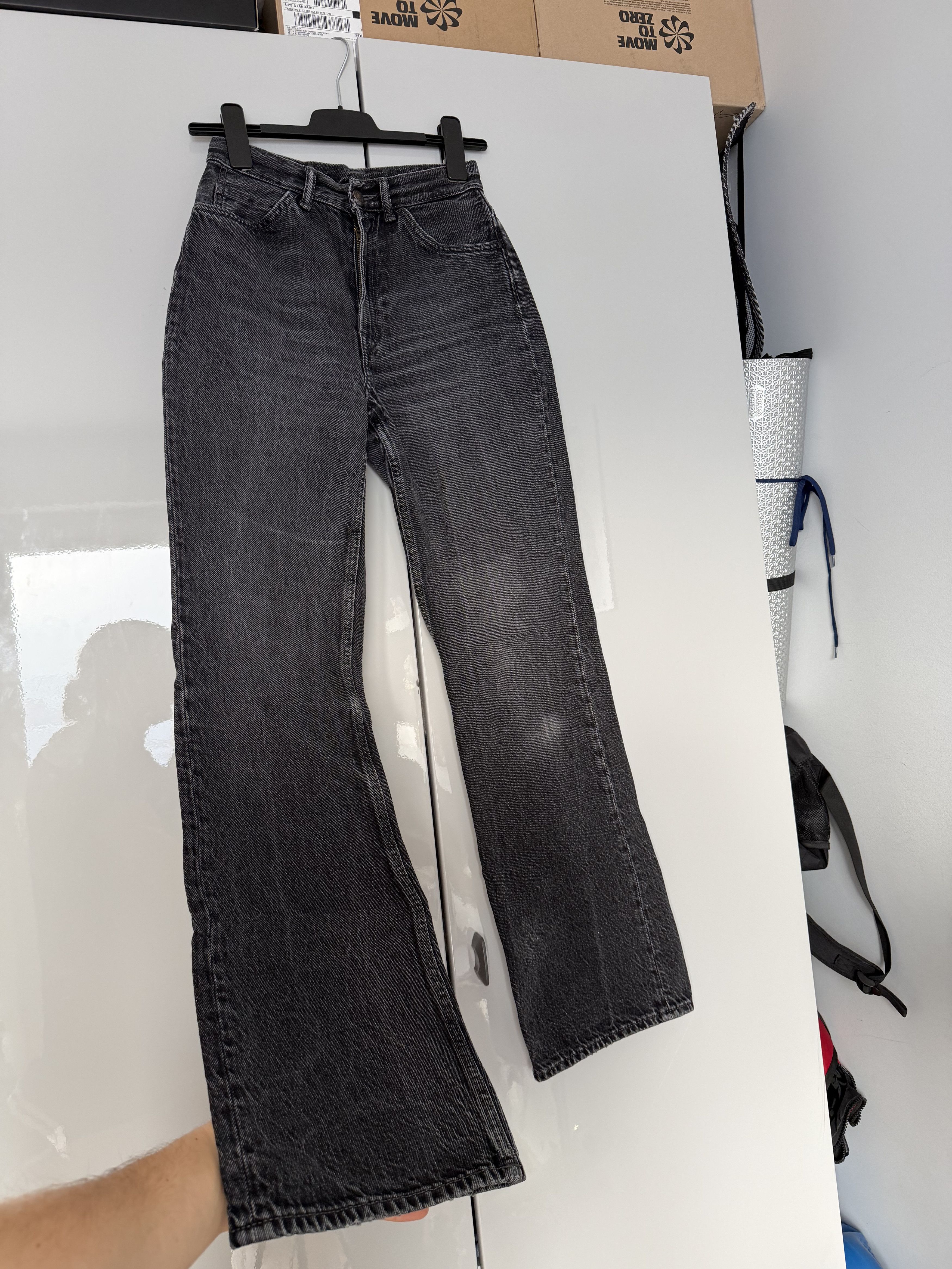 Acne Studios Acne Studios 1992M Vintage Black Bootcut Flared Denim
