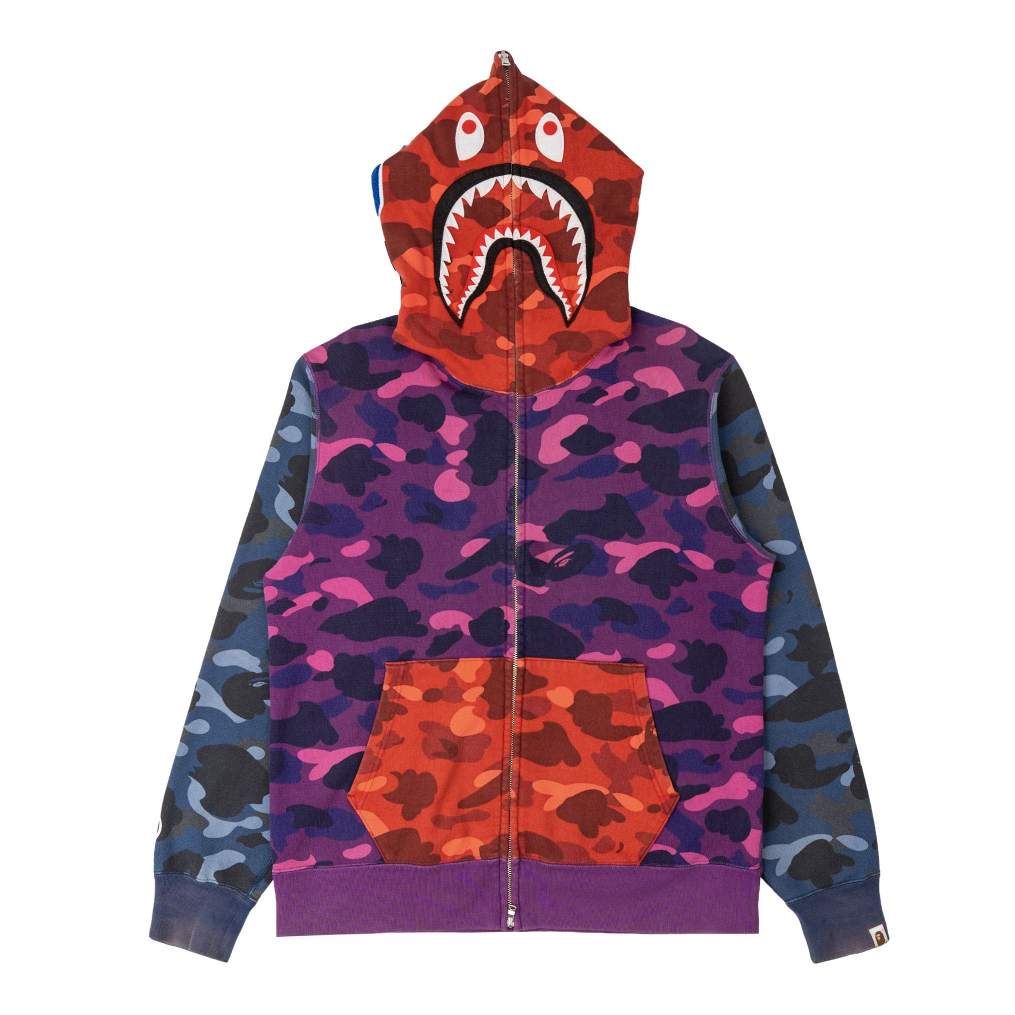 Bape × Kaws 2005 Bape Kaws 1st Camo crazy college logo full zip