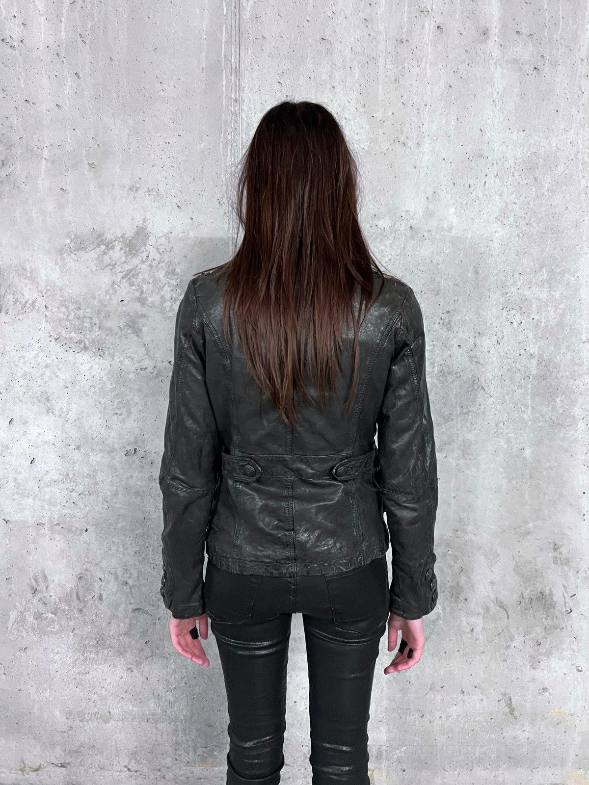 Hedi Slimane Napoleon Genuine Leather Indie Sleaze Asymmetrical Jacket Size M / US 6-8 / IT 42-44 - 6 Thumbnail