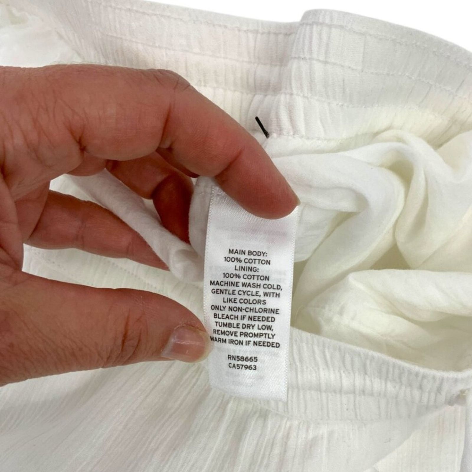 Other Abound Wide Leg Cotton Pants White Size Medium NWT $30 MSRP Size 30" / US 8 / IT 44 - 7 Thumbnail
