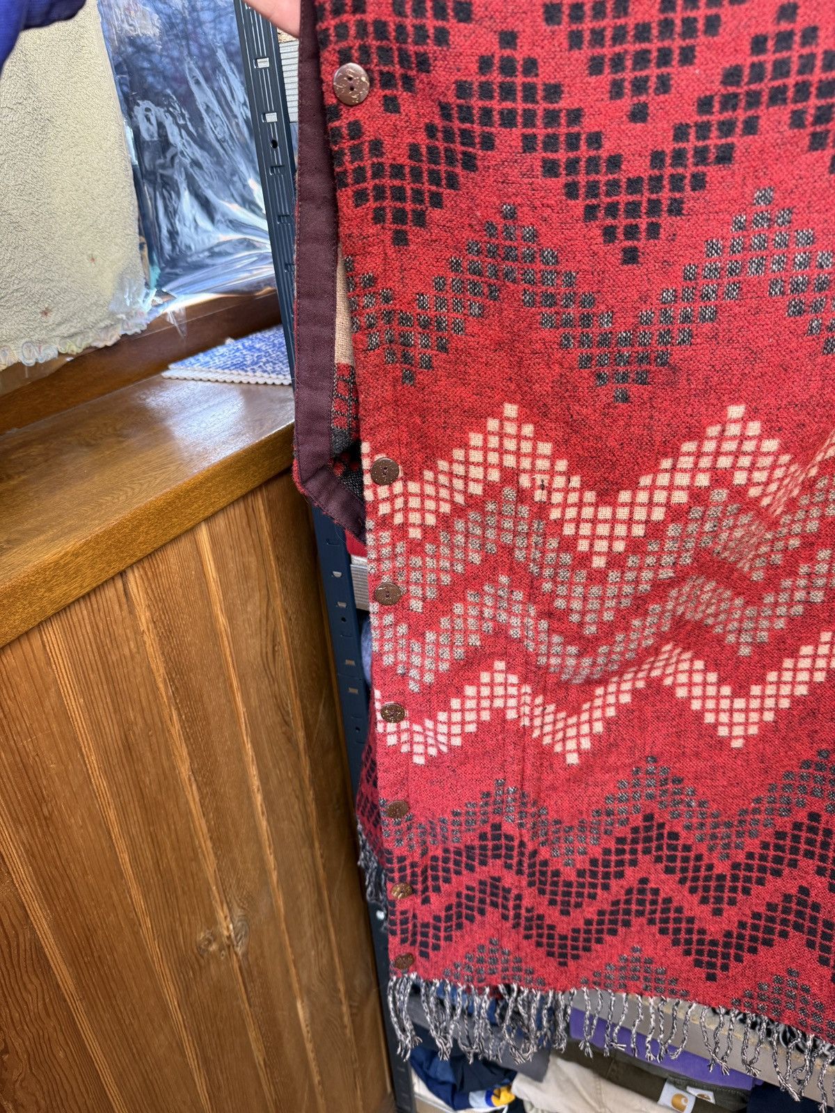 RRL Ralph Lauren RARE! RRL Ralph Lauren Wool Poncho Western Navajo Pattern Size ONE SIZE - 5 Thumbnail