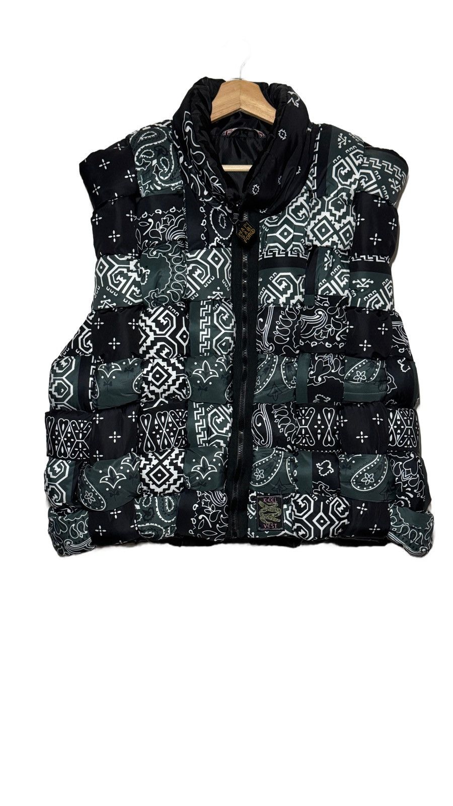 Kapital Black Bandana Keel-Weaving Vest Size US S / EU 44-46 / 1 - 1 Thumbnail