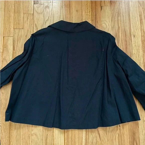 Jil Sander BNWT jil sander cropped oversized button down navy jacket Size L / US 10 / IT 46 - 4 Thumbnail