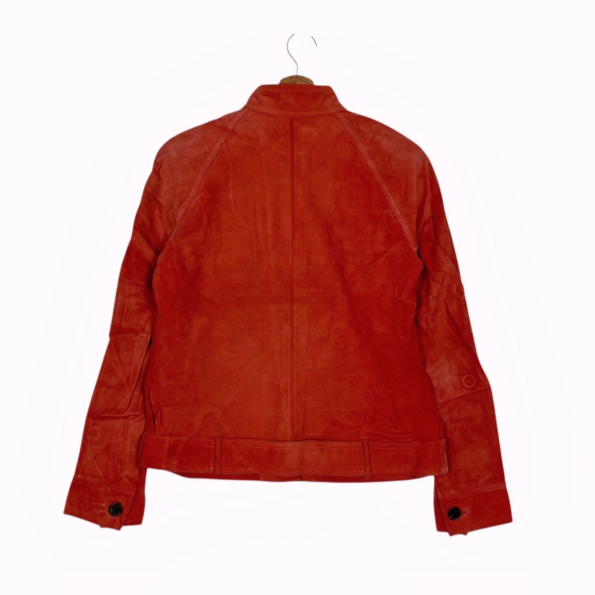 Loewe Loewe Orange Leather Jacket Size S / US 4 / IT 40 - 7 Thumbnail