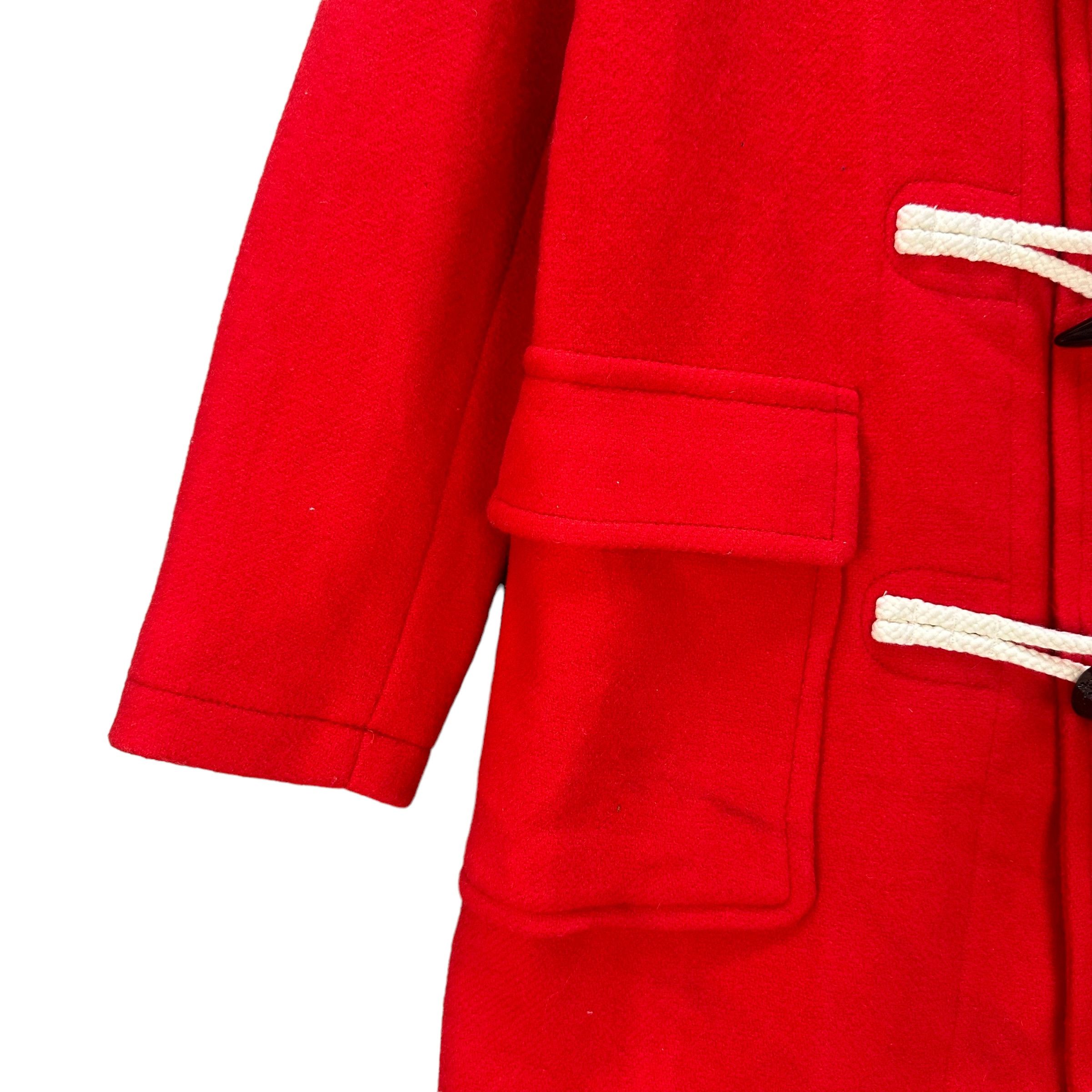 JW Anderson × Uniqlo JW ANDERSON WOOL DUFFLE COAT IN SUPER RED #9024-49 Size US S / EU 44-46 / 1 - 4 Thumbnail