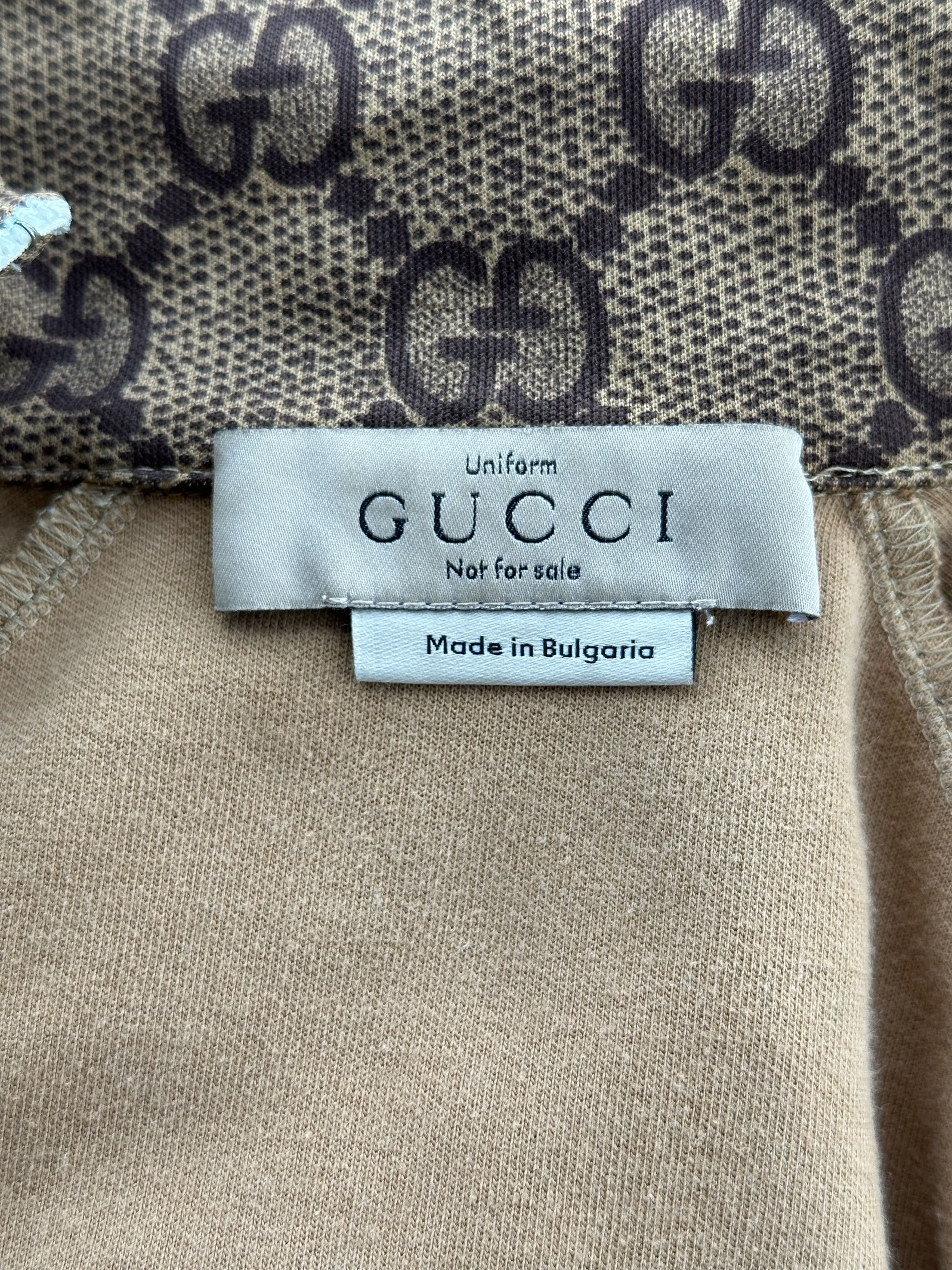 Gucci Gucci Tan Monogram Striped Track Jacket Size US XS / EU 42 / 0 - 3 Thumbnail