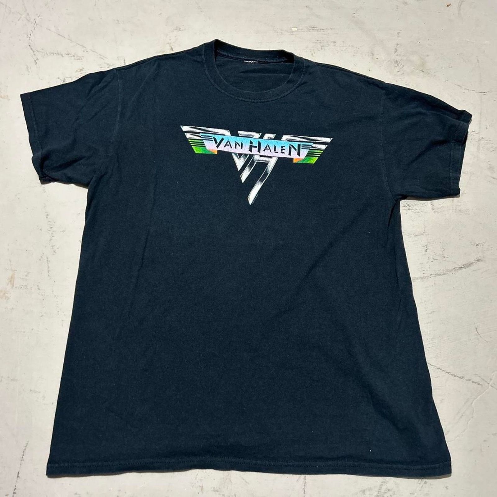 Other **Van Halen T-Shirt - Black with Purple & Green VH Logo** Size US M / EU 48-50 / 2 - 1 Thumbnail