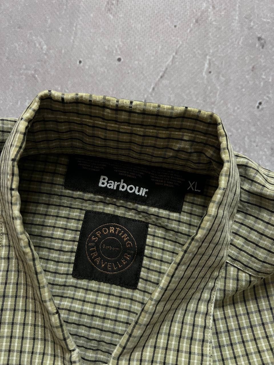 Barbour Barbour Linen Mix Short Sleeve Check Summer Shirt Size XL Size US XL / EU 56 / 4 - 7 Thumbnail