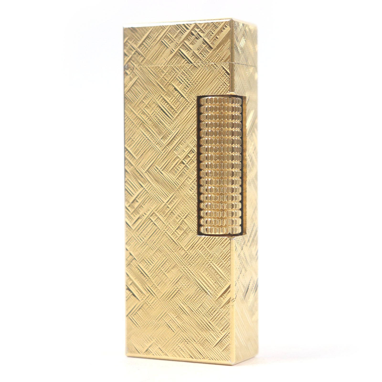 Other Dunhill Dunhill Crosscut Pattern Lighter Metal Lighter DUTY FREE for USA Size ONE SIZE - 1 Thumbnail