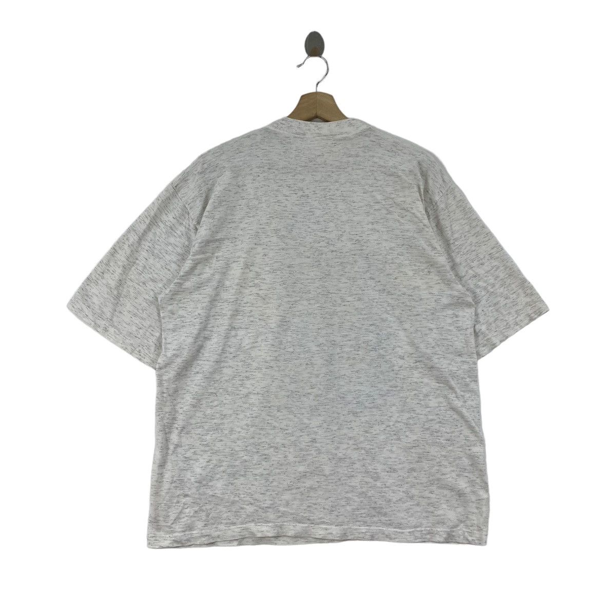 Brooks × Vintage Vintage 90s BROOKS MARATHON Brand Print Grey Short Sleeve Size US M / EU 48-50 / 2 - 3 Thumbnail