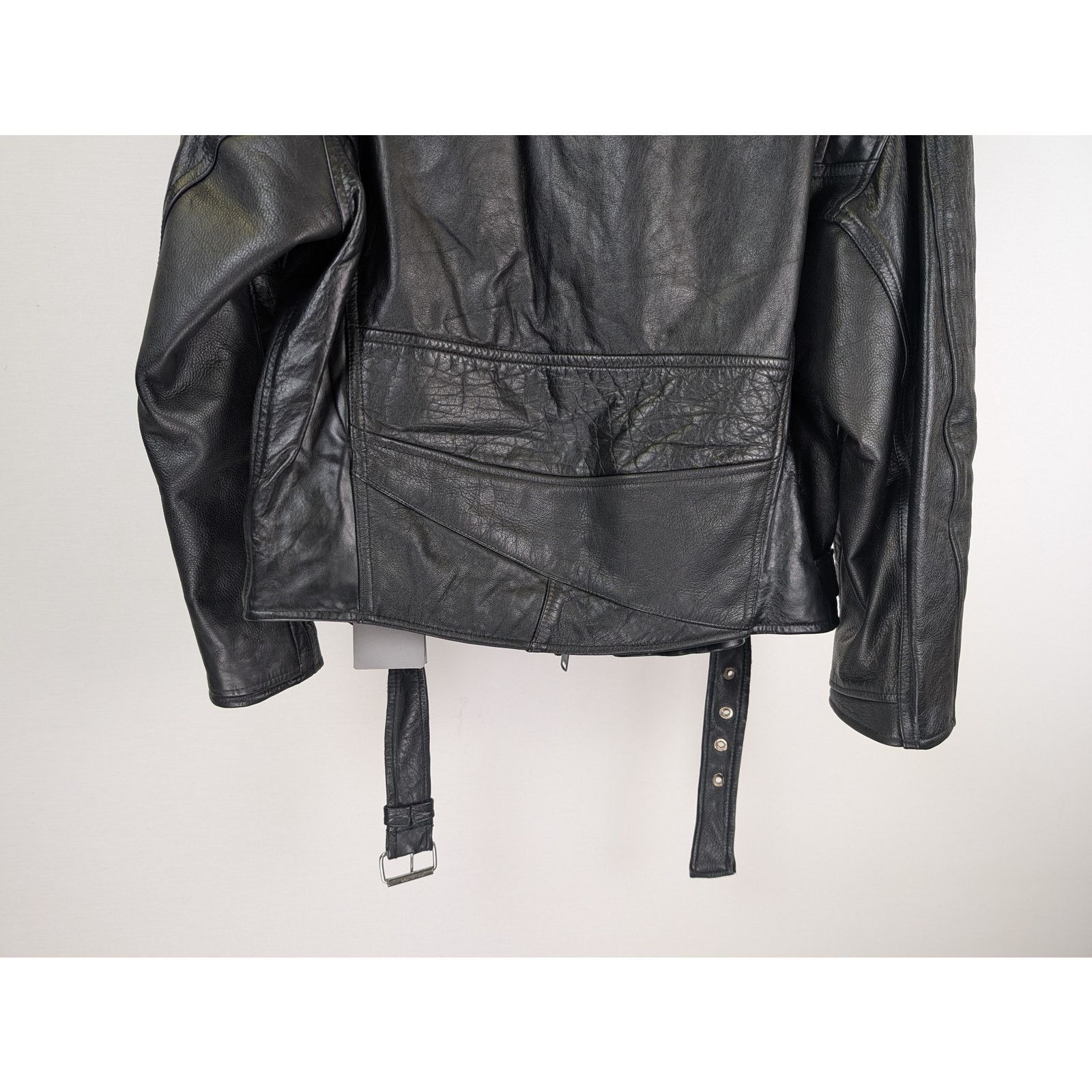 Balenciaga o1rshd1 Upcycled Biker Jacket in Black Size US M / EU 48-50 / 2 - 12 Thumbnail