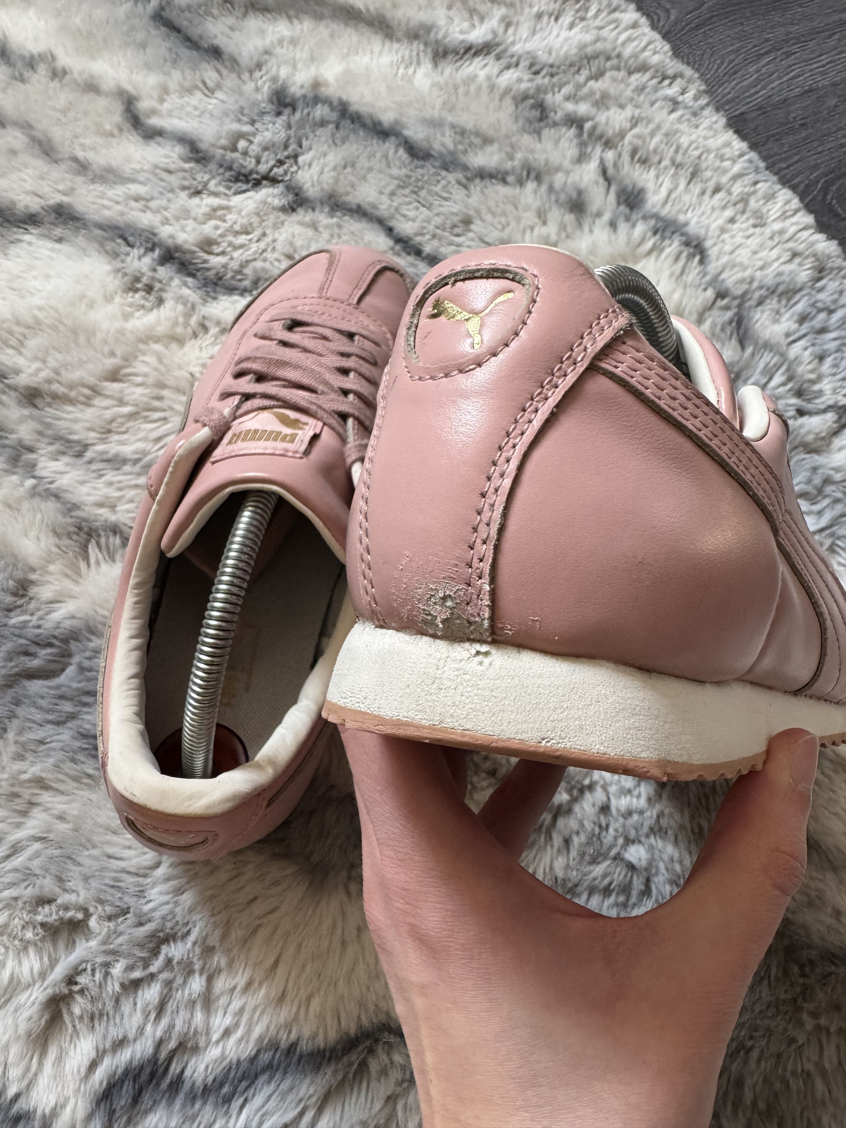 Puma Puma Roma Pink Hype Leather Sneakers Size US 8 / IT 38 - 6 Thumbnail