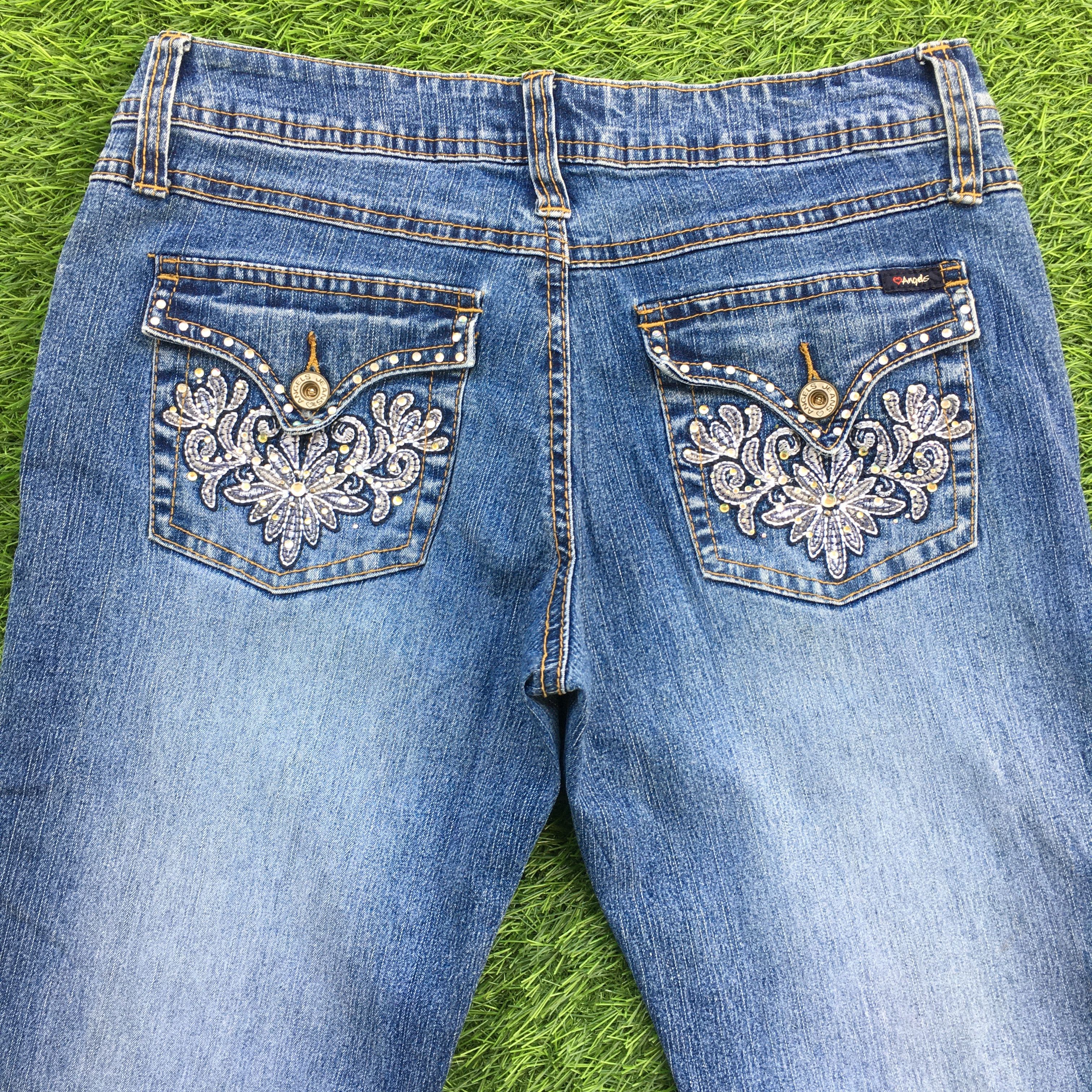 Designer × Jean Distressed Bootcut Stretch Jeans D-941 Size 26" / US 2 / IT 38 - 4 Thumbnail