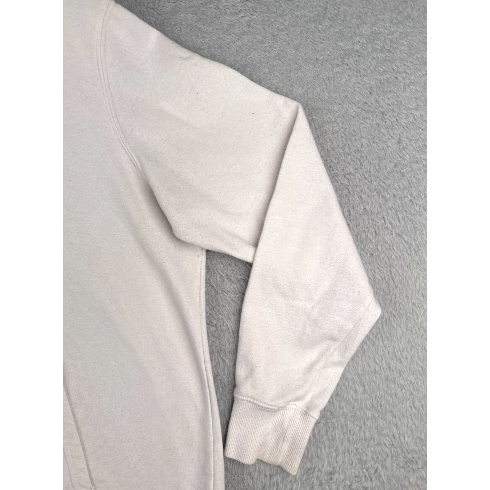 The North Face The North Face Hoodie Womens Large White Pullover Activewear Cotton Blend Size L / US 10 / IT 46 - 2 Thumbnail