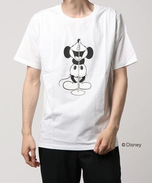 image of Number N Ine Number Nine Mickey Mouse Os T-Shirt Disney in White, Men's (Size Medium)