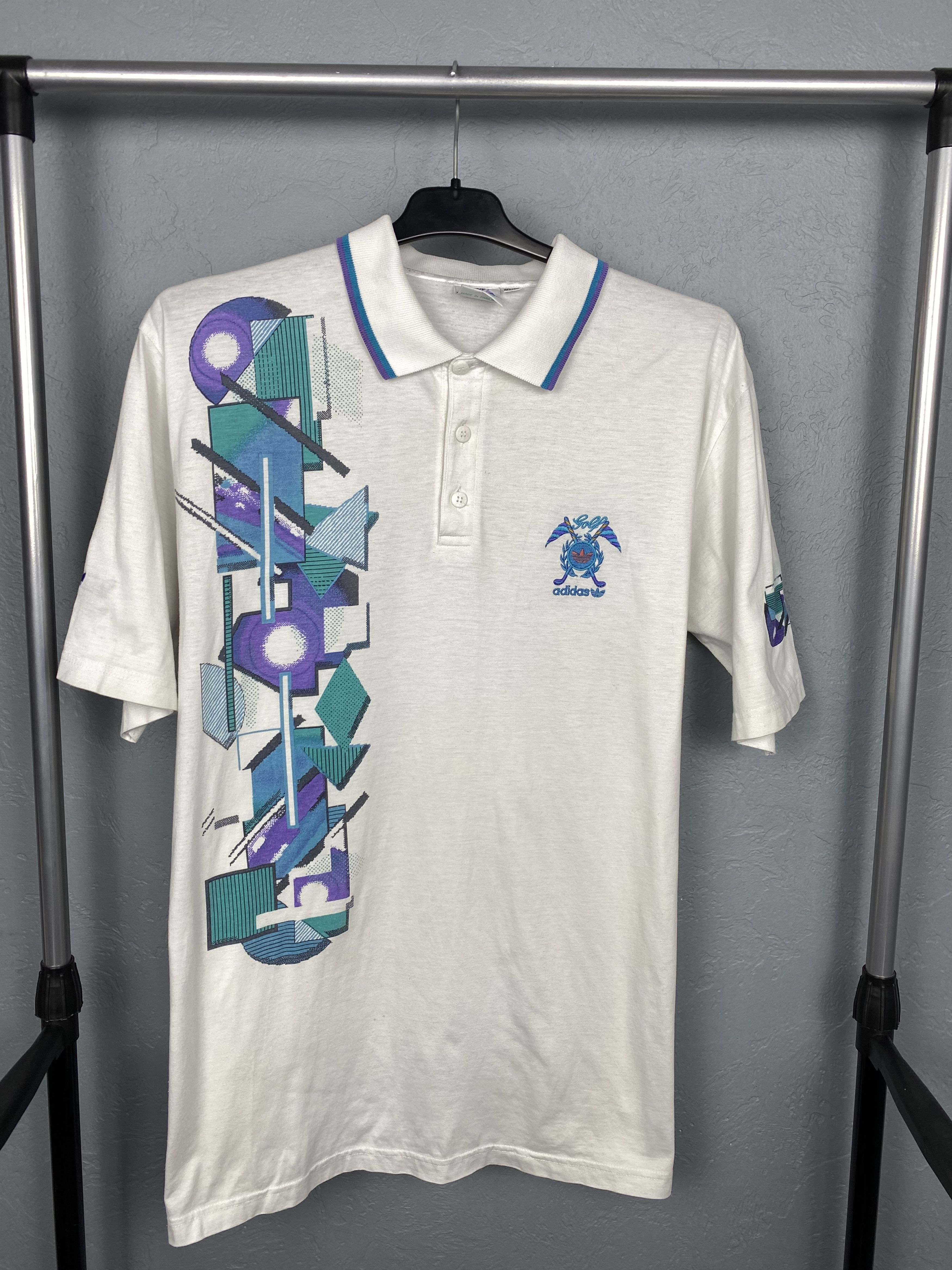 Adidas Adidas Golf 90s Vintage Mens Polo Shirt Tee Size US L / EU 52-54 / 3 - 1 Thumbnail