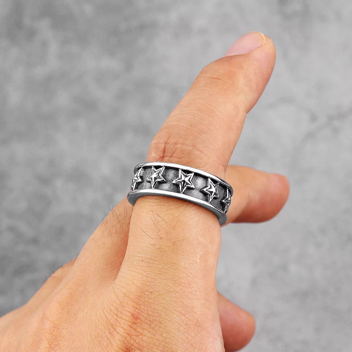 Jewelry All Star Stainless Steel Ring Size ONE SIZE - 2 Thumbnail