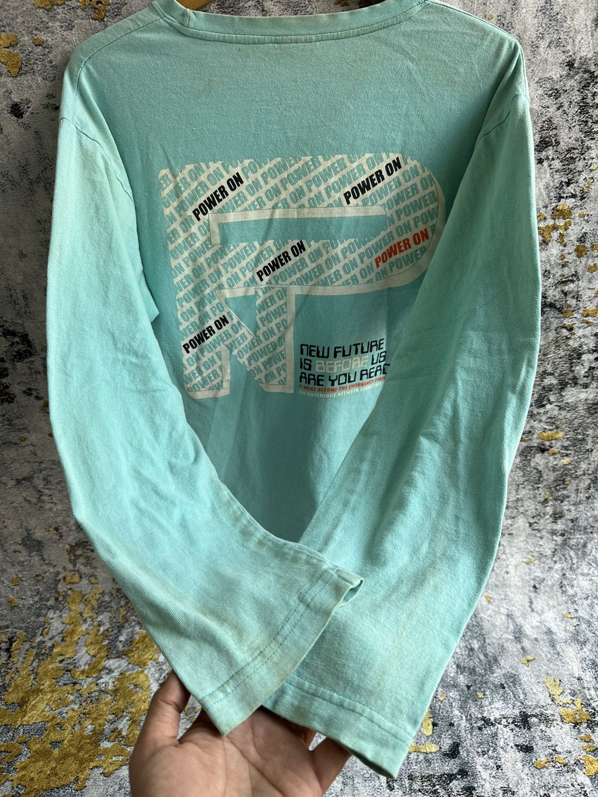 Beauty Beast SICK TRASHED JAPANESE THE BREAKERS POEM FADED LONG SLEEVE Size US L / EU 52-54 / 3 - 4 Thumbnail