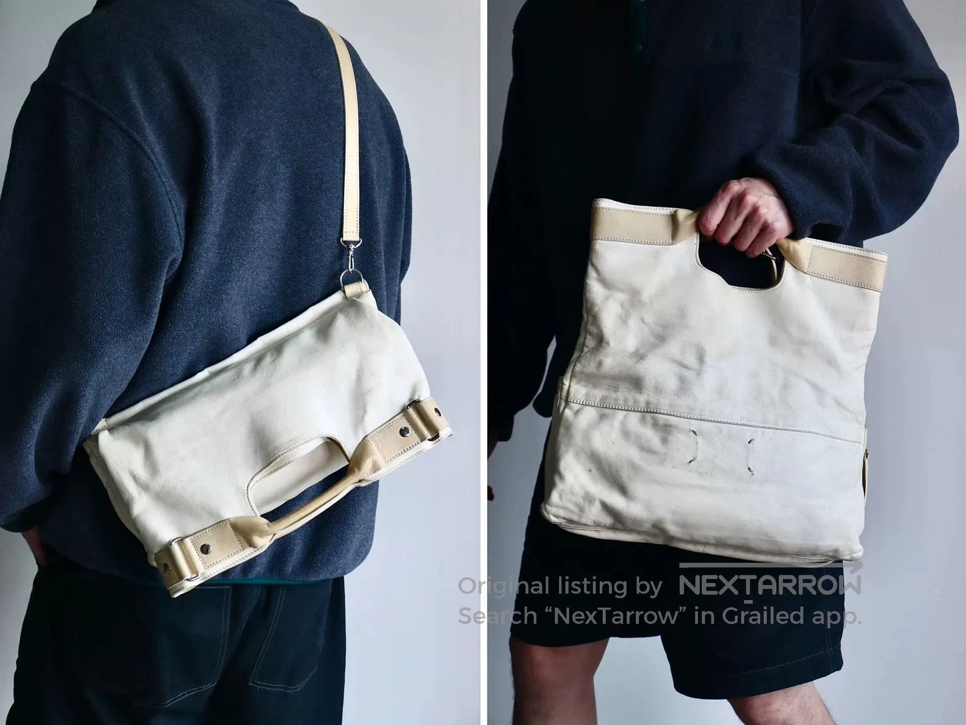 Maison Margiela Foldable Messenger Tote Bag.