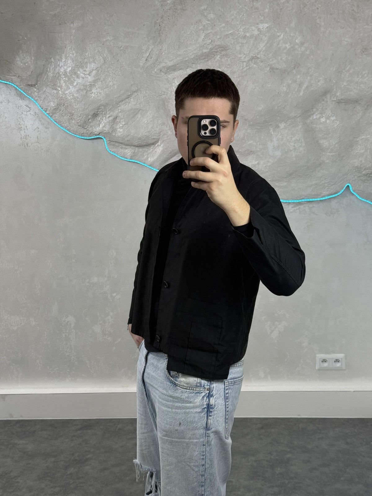 Yohji Yamamoto 2008 collection yohji yamamoto asymetric pocket shirt Size US M / EU 48-50 / 2 - 12 Thumbnail