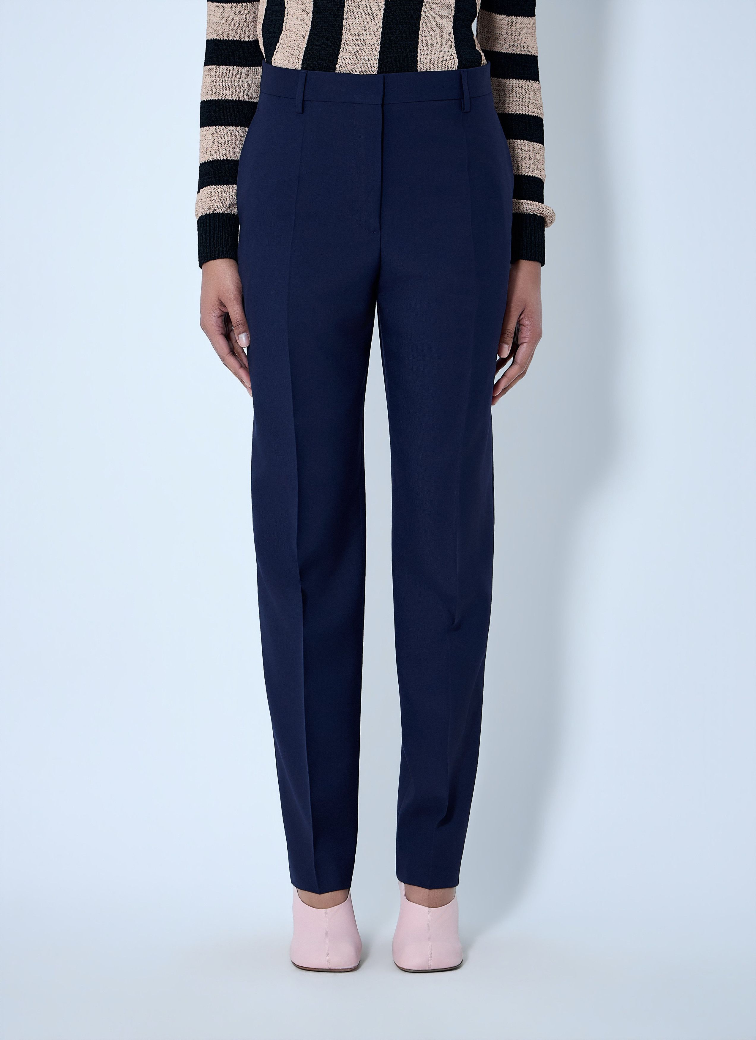 Dries Van Noten Wool Tailored Trousers Size 28" / US 6 / IT 42 - 1 Thumbnail