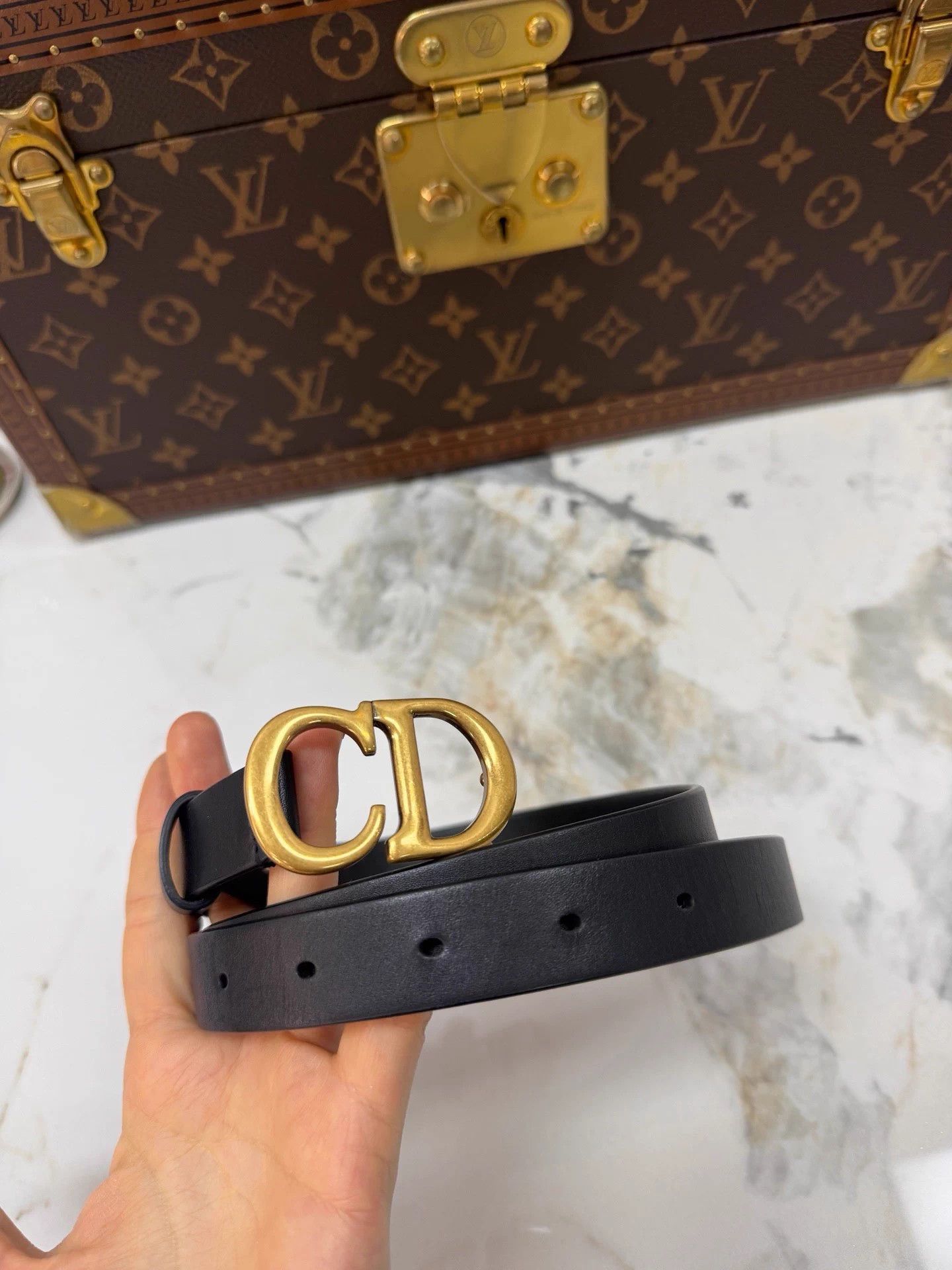 Dior Dior CD Narrow 2cm Belt 99 New 85 Size Size ONE SIZE - 1 Thumbnail