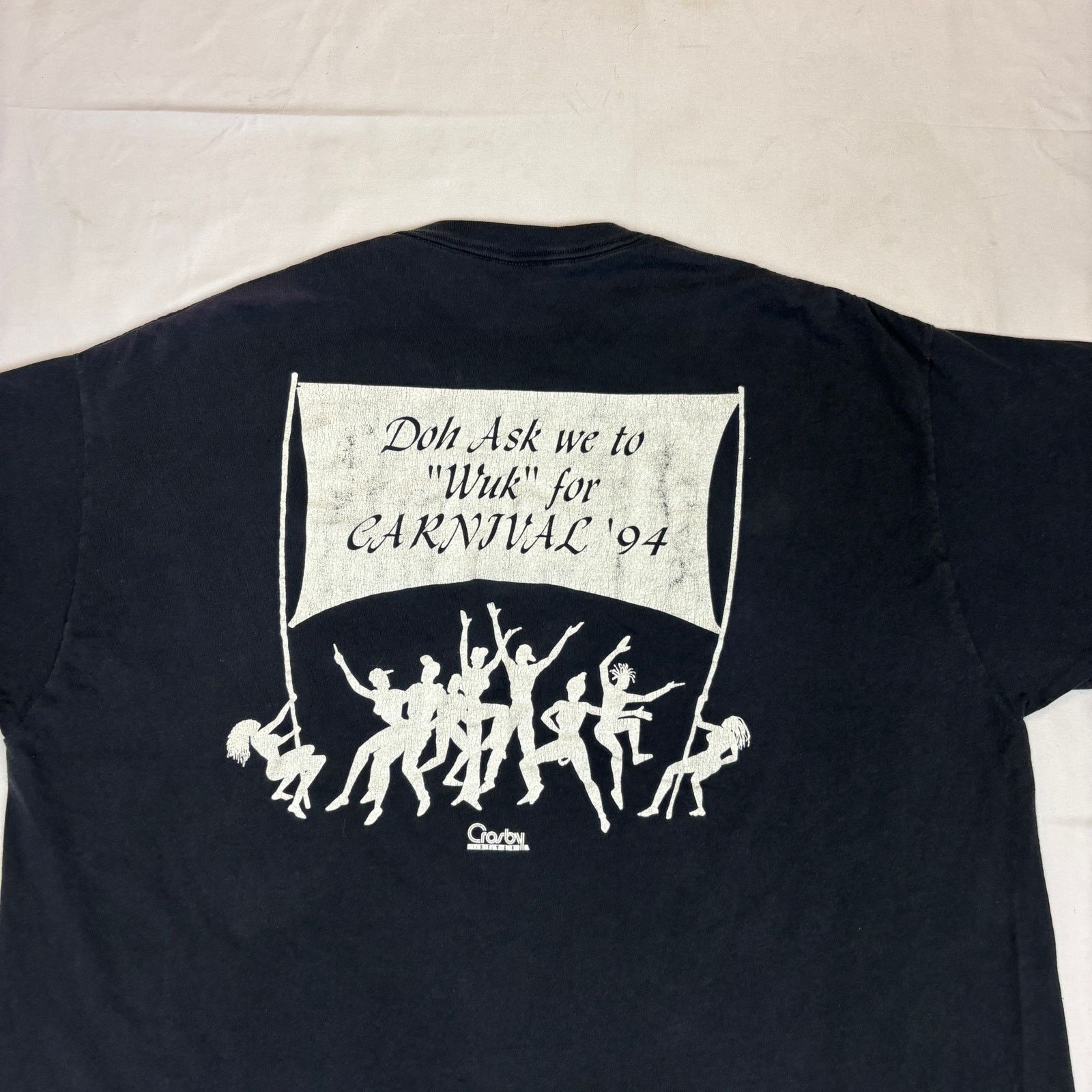 Jerzees Vintage Pin Up Girl Carnival Graphic Tee Shirt Men's 2XL XXL Size US XXL / EU 58 / 5 - 4 Thumbnail