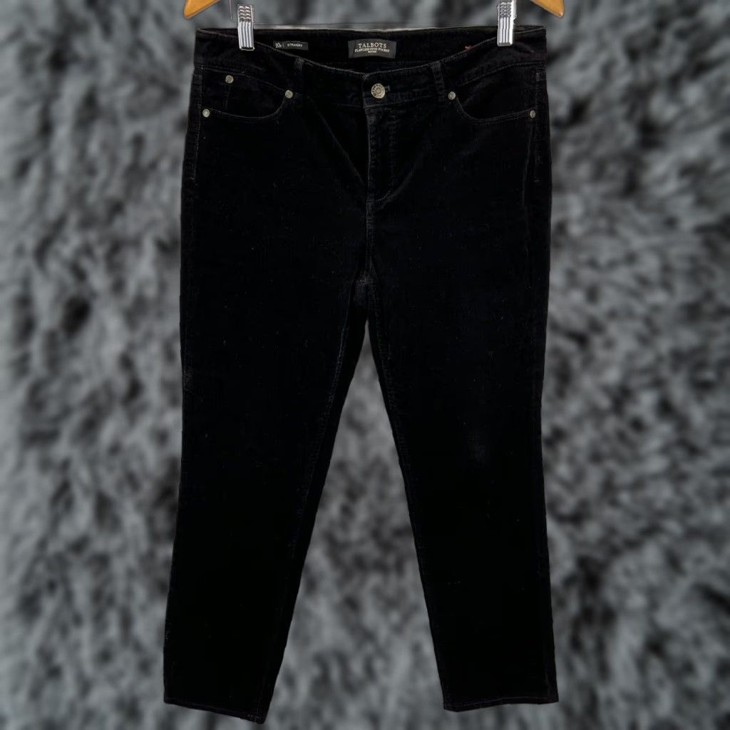 Talbots VINTAGE? Wait, Talbots Flawless Five-pocket Corduroy Pants Sz 10 Petites Straight VGUC Black Size 32" / US 10 / IT 46 - 1 Thumbnail