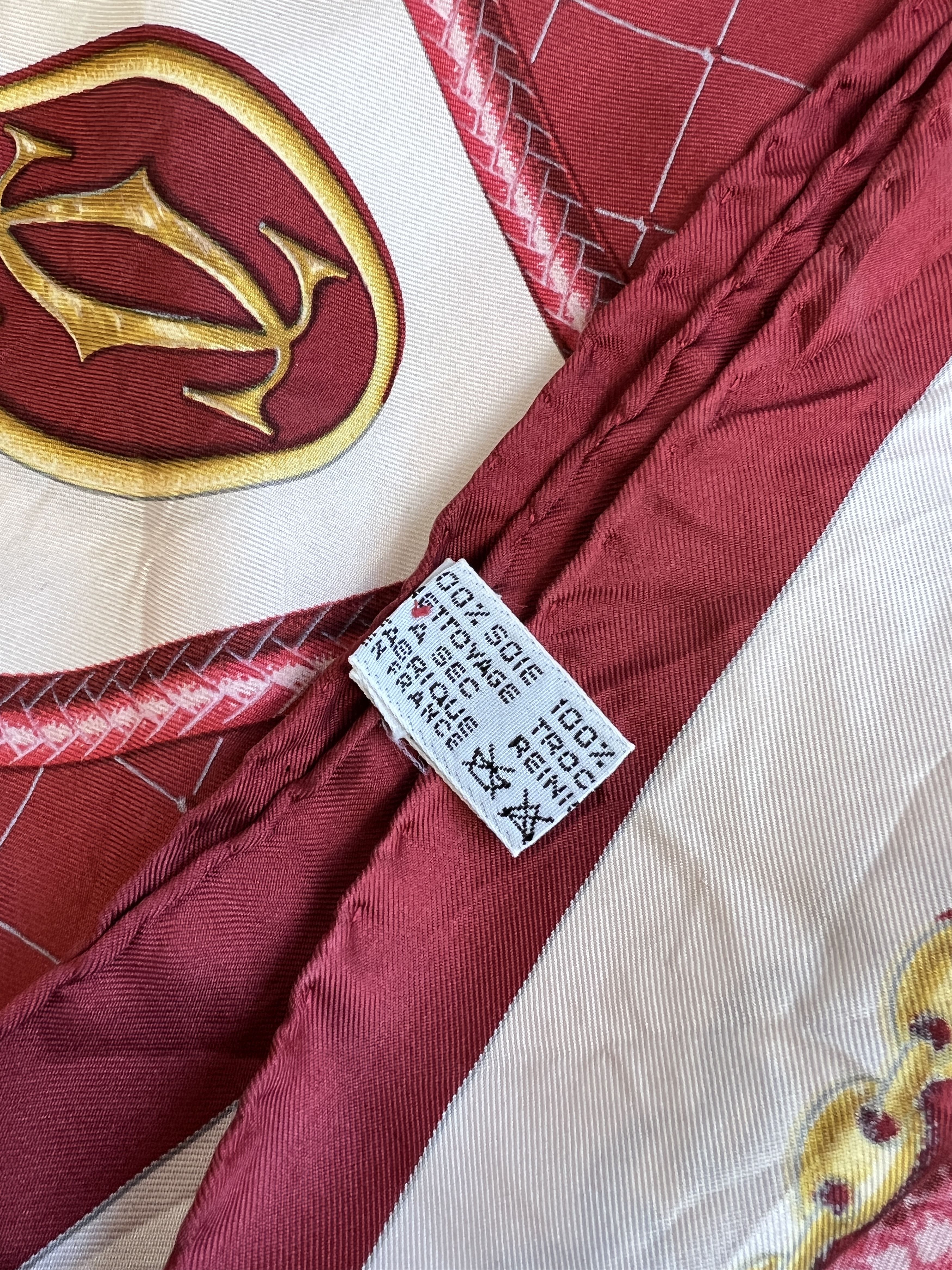 Cartier vintage Cartier scarf 100% silk les Mus De cartier 90 Size ONE SIZE - 3 Thumbnail