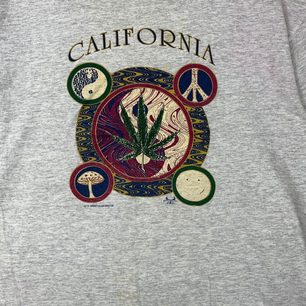 Vintage Vintage WAREHOUSE JAPAN CALIFORNIA Peace Live Tee Shirt Size M / US 6-8 / IT 42-44 - 4 Thumbnail