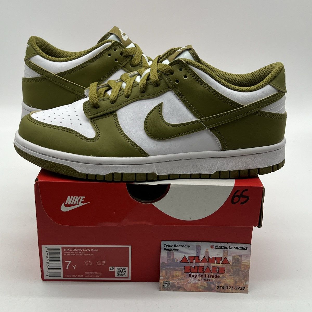 Nike Nike dunk low pacific moss Size US 7 / EU 40 - 1 Thumbnail