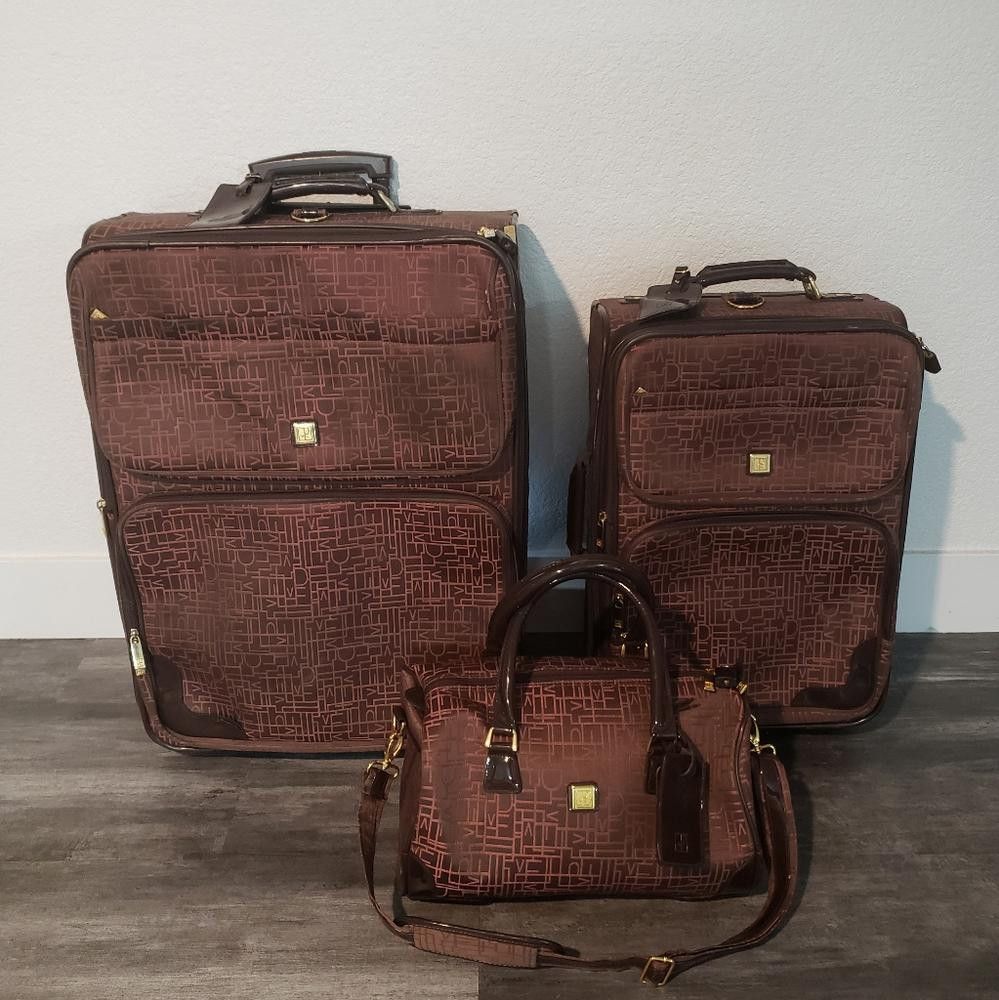 Diane von Furstenberg Chocolate | DVF | Signature Logo M Luggage Size ONE SIZE - 6 Thumbnail