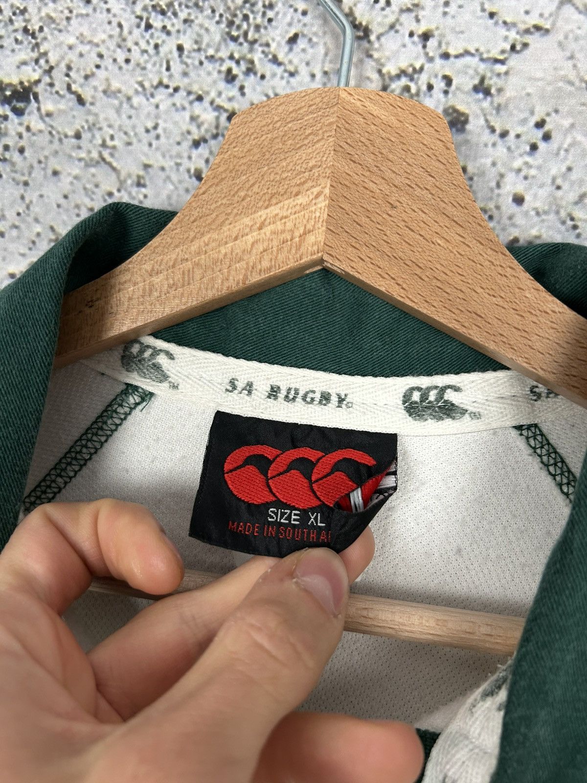 Canterbury of New Zealand Vintage Canterbury of New Zealand South Africa Rugby Jersey Size US XL / EU 56 / 4 - 6 Thumbnail