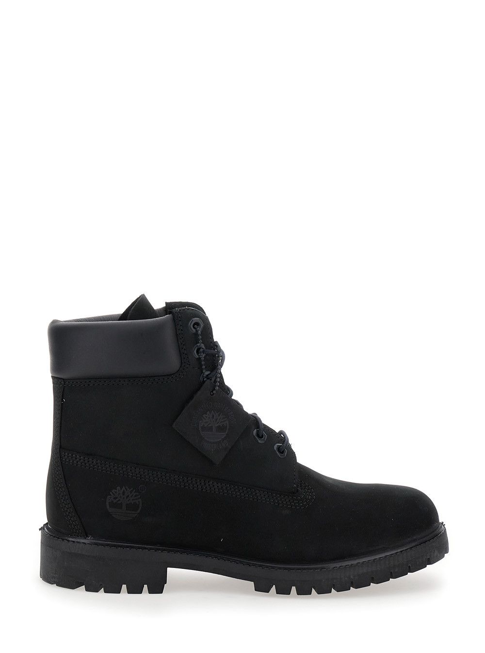 Timberland Brlack Water-Proof Boots with Logo Plate in Leather Man Size US 8 / EU 41 - 1 Thumbnail