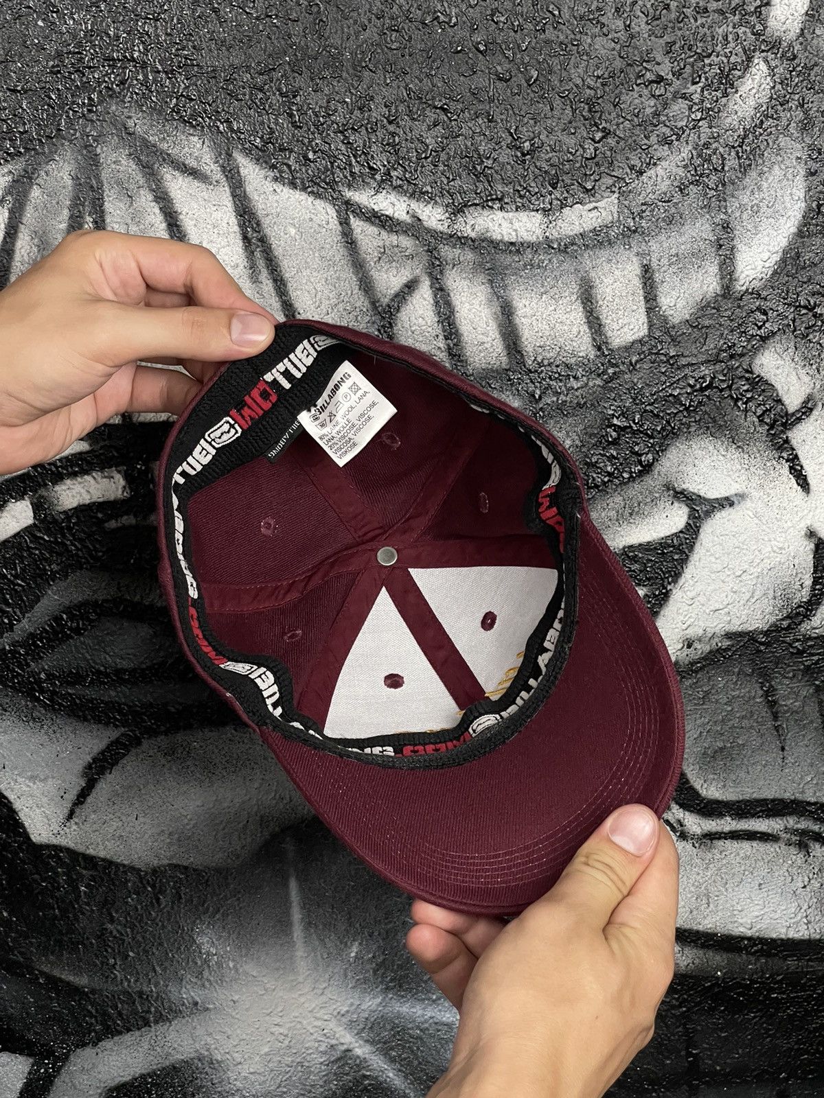 Billabong Billabong Y2K Surf Style Burgundy Cap Hat Size Medium Size ONE SIZE - 8 Thumbnail