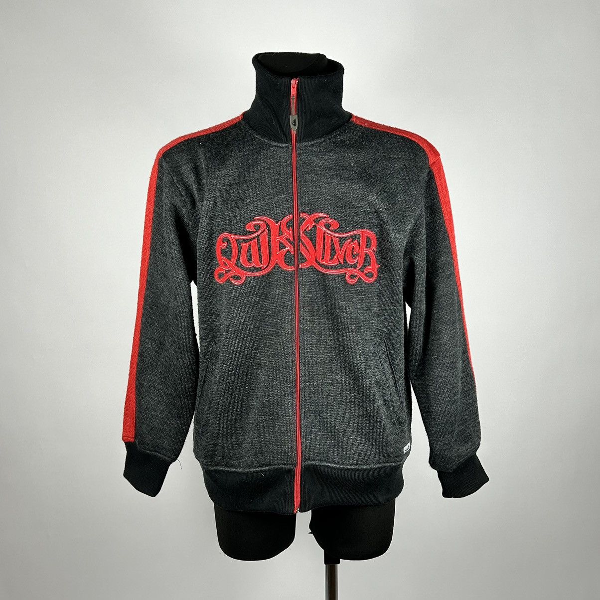Quiksilver × Vintage Quiksilver black grey red spellout jacket Size US L / EU 52-54 / 3 - 1 Thumbnail