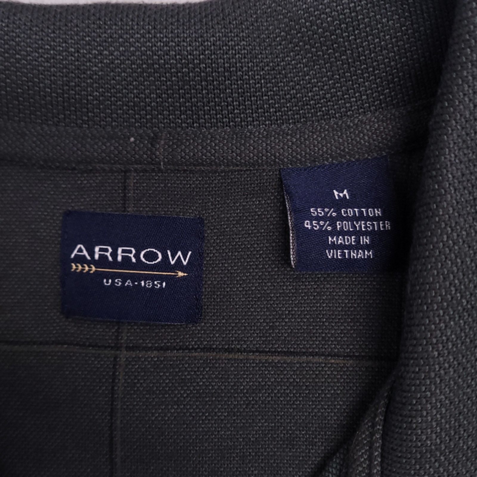 Arrow Arrow Men's Casual Short Sleeve Polo Shirt Size M Dark Green Size US M / EU 48-50 / 2 - 3 Thumbnail