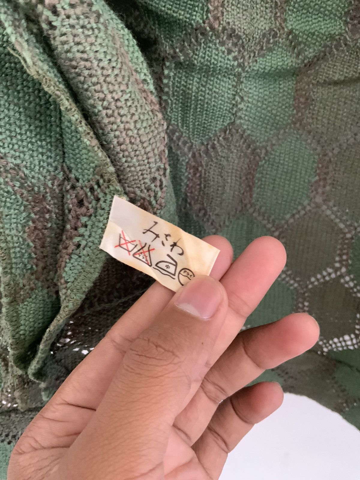 Japanese Brand Vintage Japan Green Cardigan Kimono Size US L / EU 52-54 / 3 - 10 Thumbnail