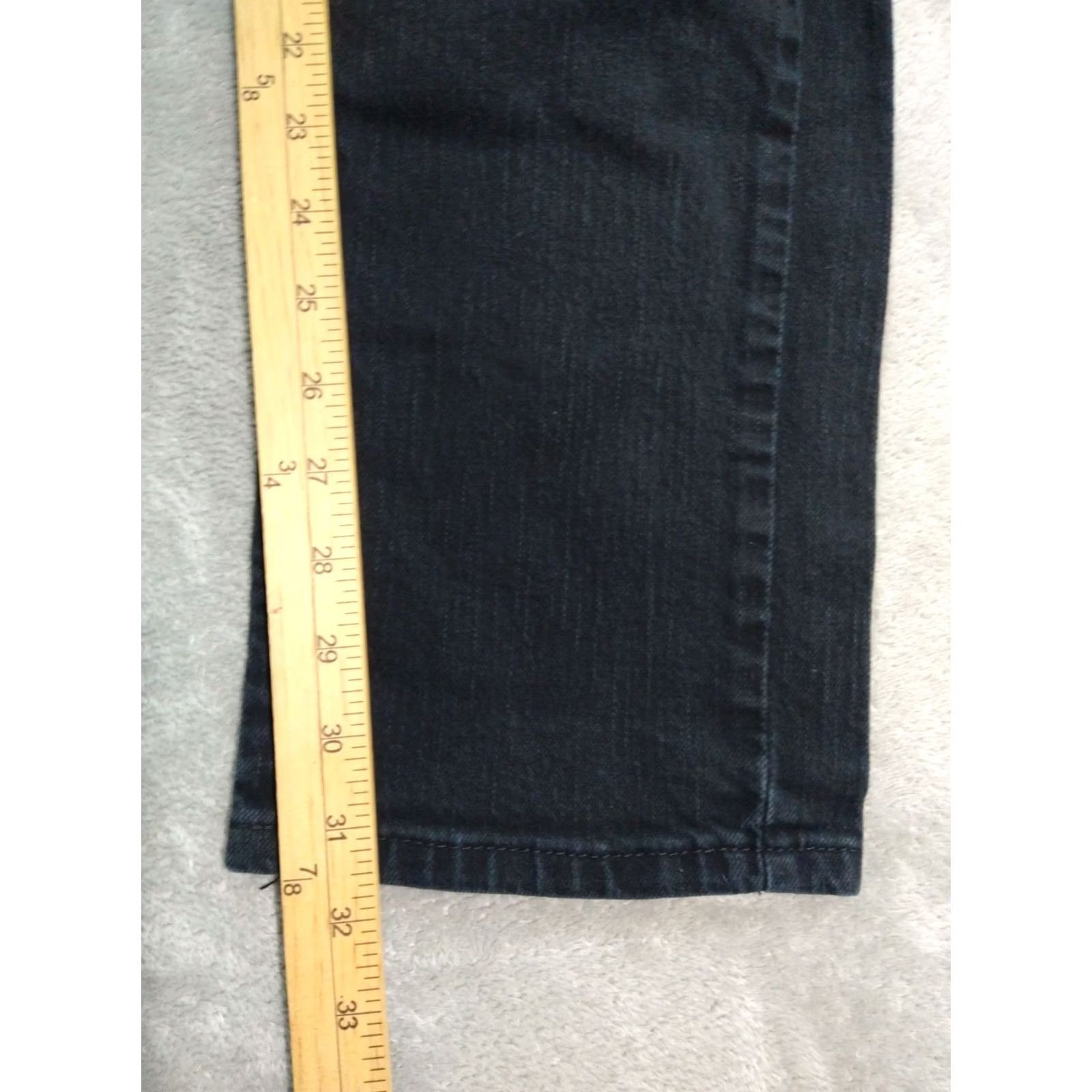 Levi's Levi's 511 Jeans Mens 34x32 Black Denim Slim Straight Fit Distressed Dark Wash Size US 34 / EU 50 - 5 Thumbnail