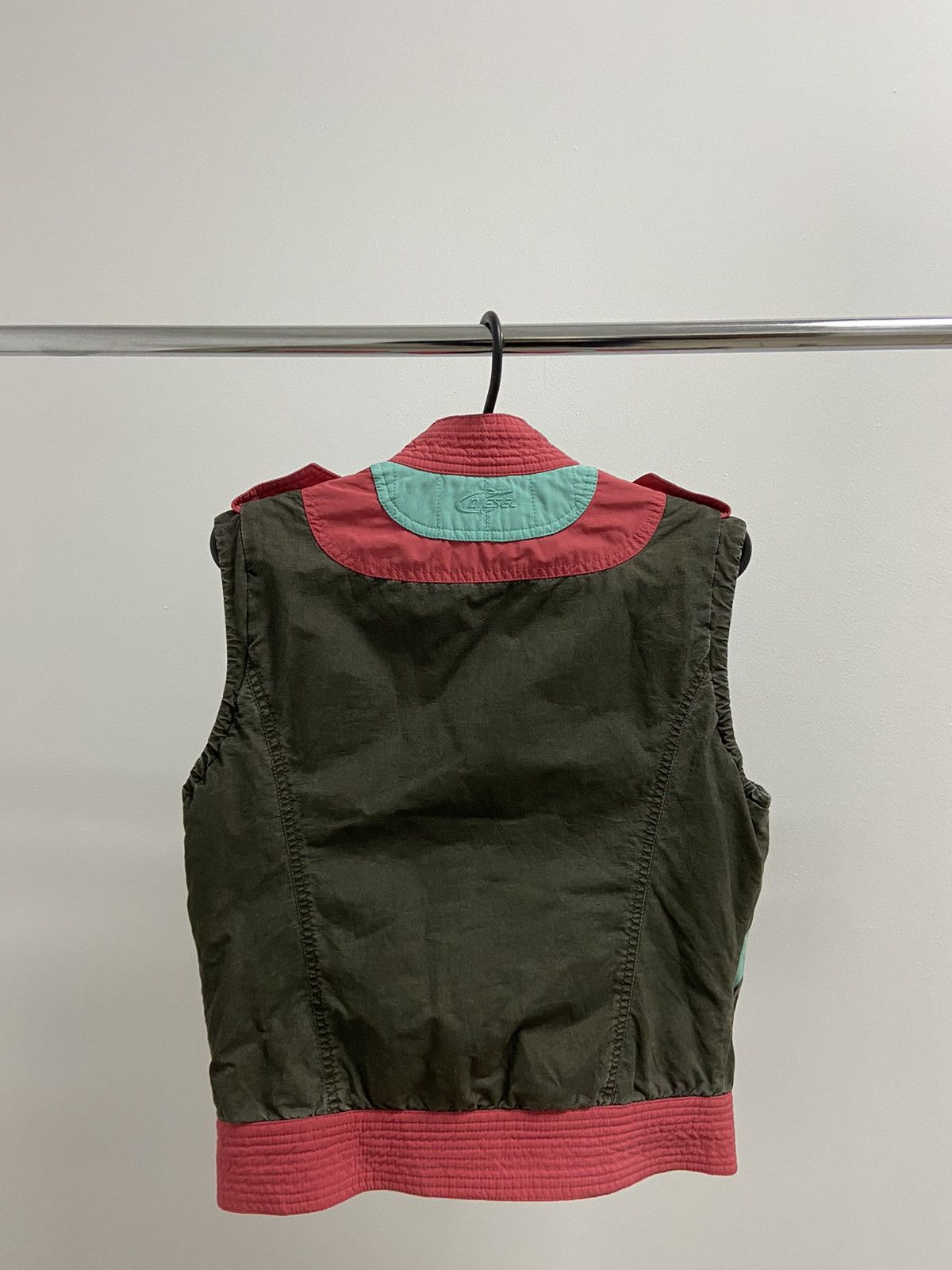 Diesel × Vintage Diesel Vest Vintage Nylon Woman Zip Avant Garde Size L / US 10 / IT 46 - 3 Thumbnail