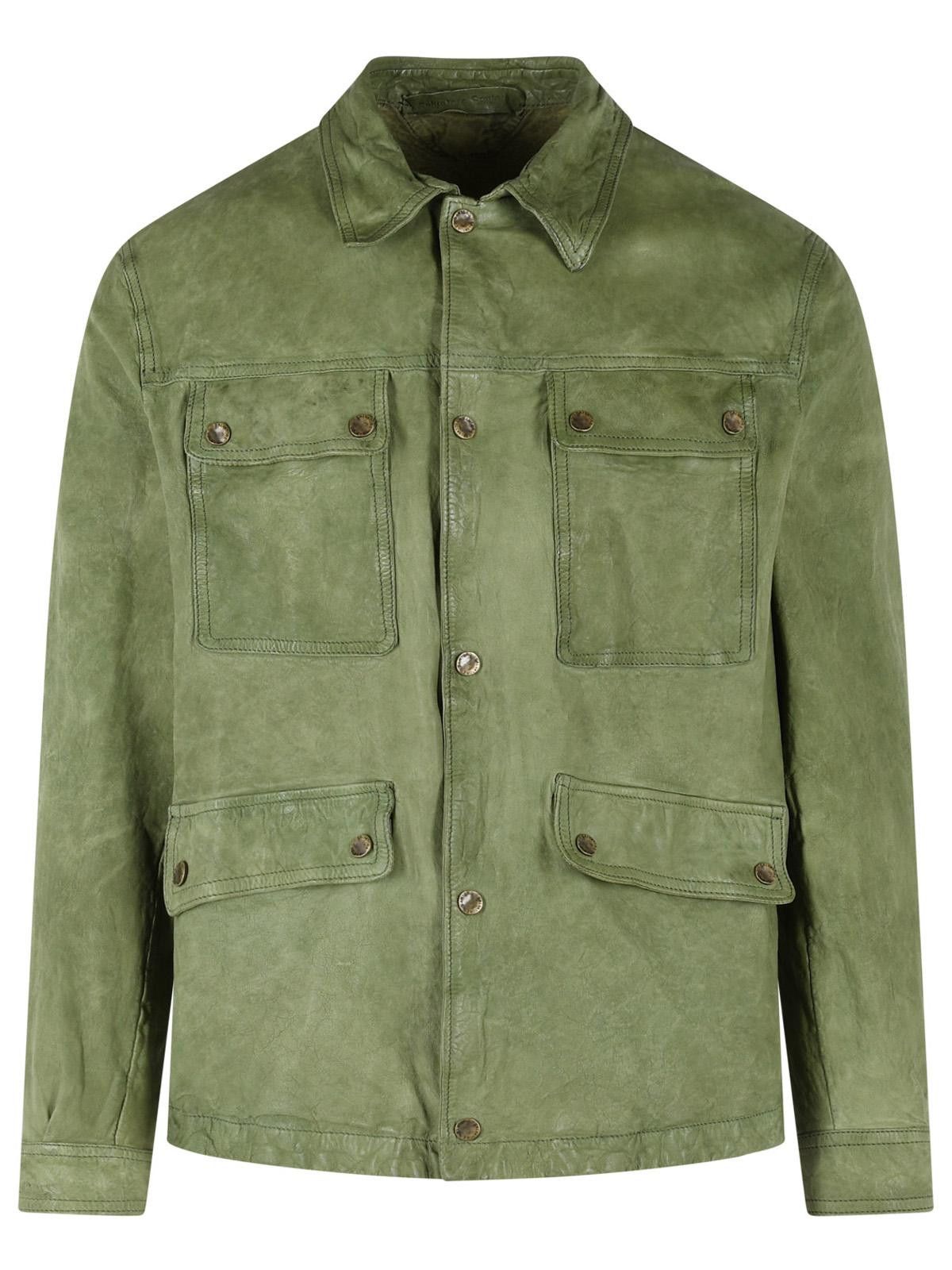 Salvatore Santoro SALVATORE SANTORO Green Leather Jacket Size US L / EU 52-54 / 3 - 1 Thumbnail
