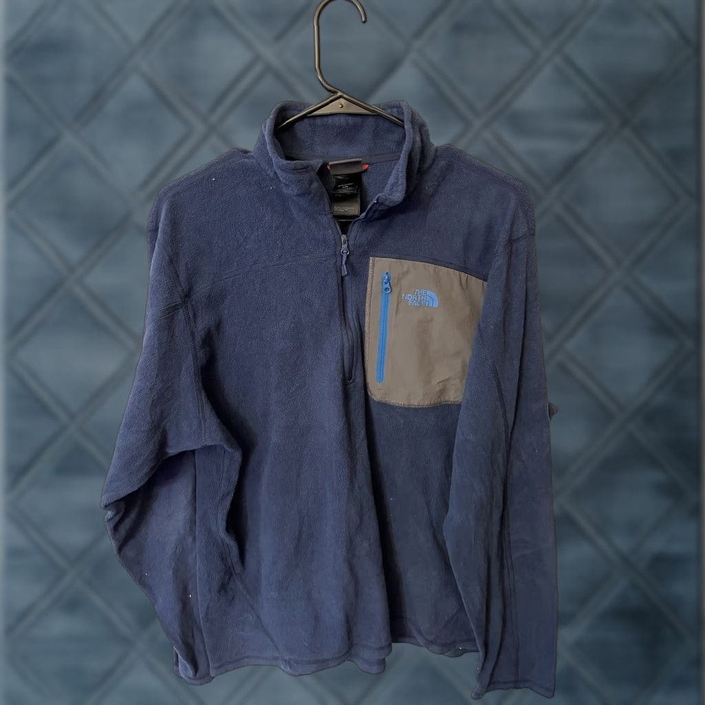 The North Face The North Face Blue Sweatshirt Sz L Pullover Fleece 1/4 Zip Jacket Mens Size US L / EU 52-54 / 3 - 1 Thumbnail