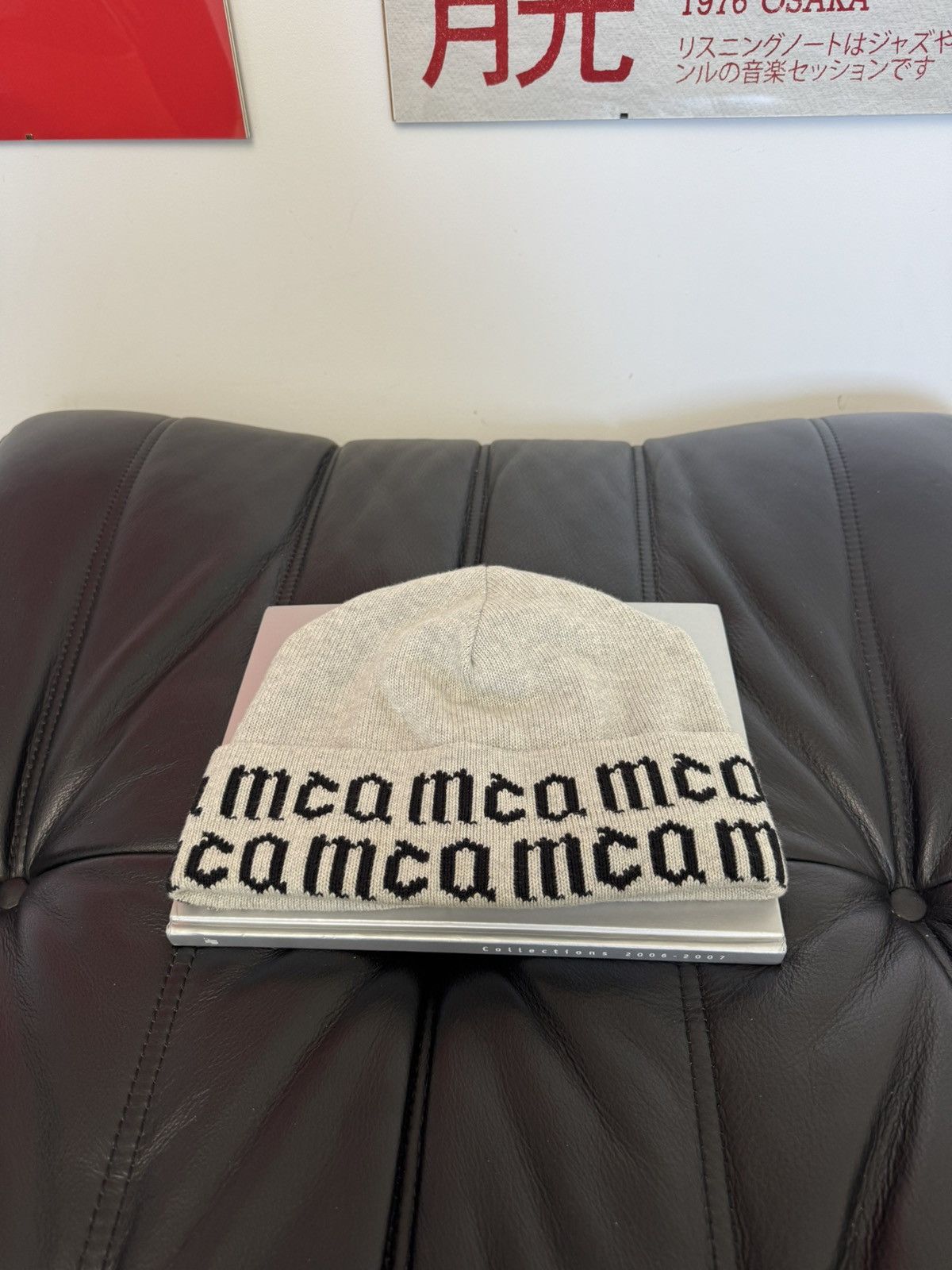 Alexander McQueen Alexander McQ Beanie Gothic Logo Designer High End Rare Size ONE SIZE - 1 Thumbnail