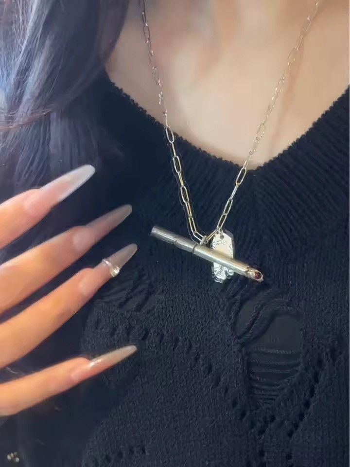 Jewelry Streetwear Punk Goth Cigarettes Necklace Pendant Size ONE SIZE - 4 Thumbnail