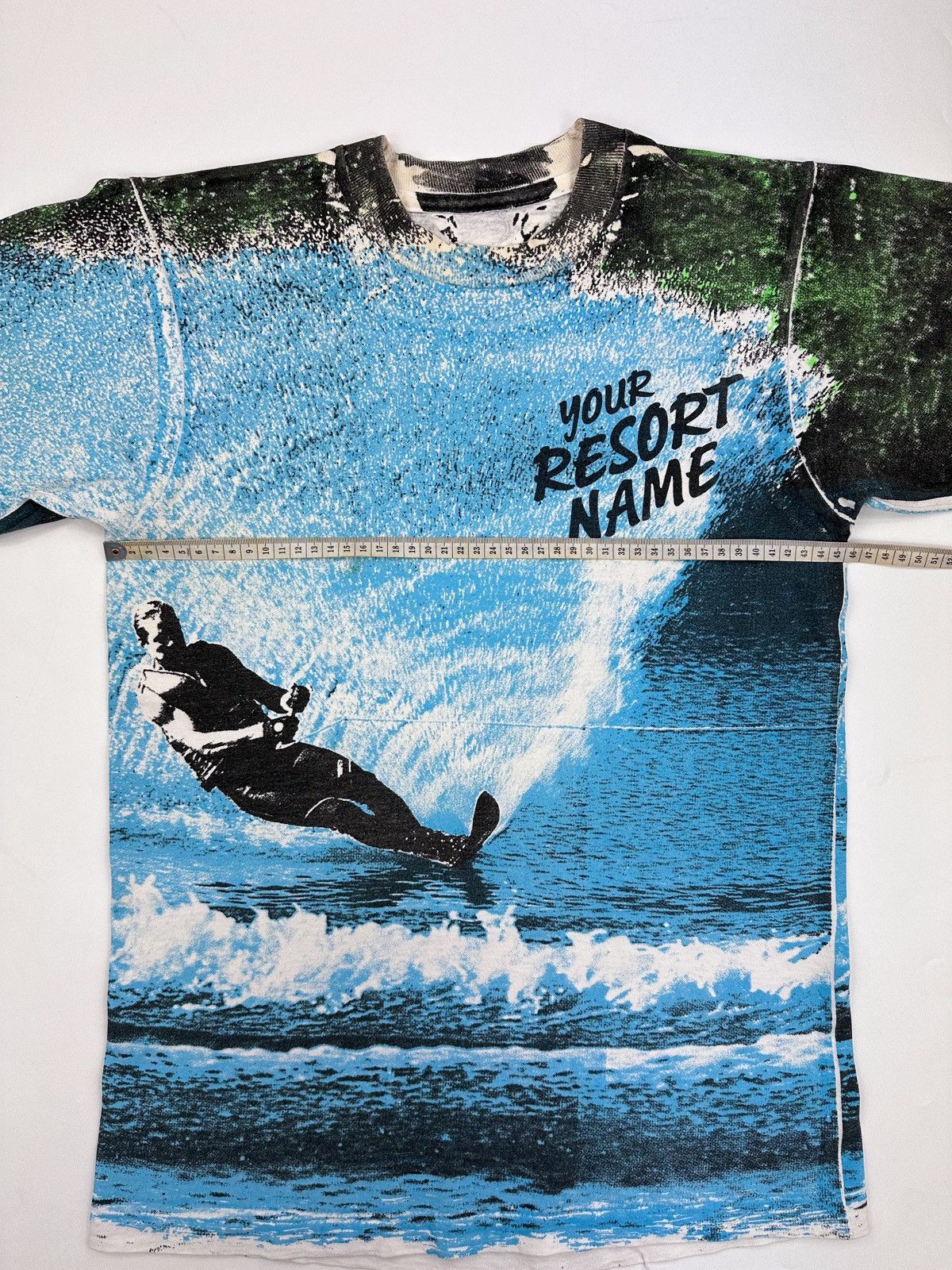 Vintage 70s Sample Surf Beach Resort All Over Print T Shirt Size US XS / EU 42 / 0 - 6 Thumbnail